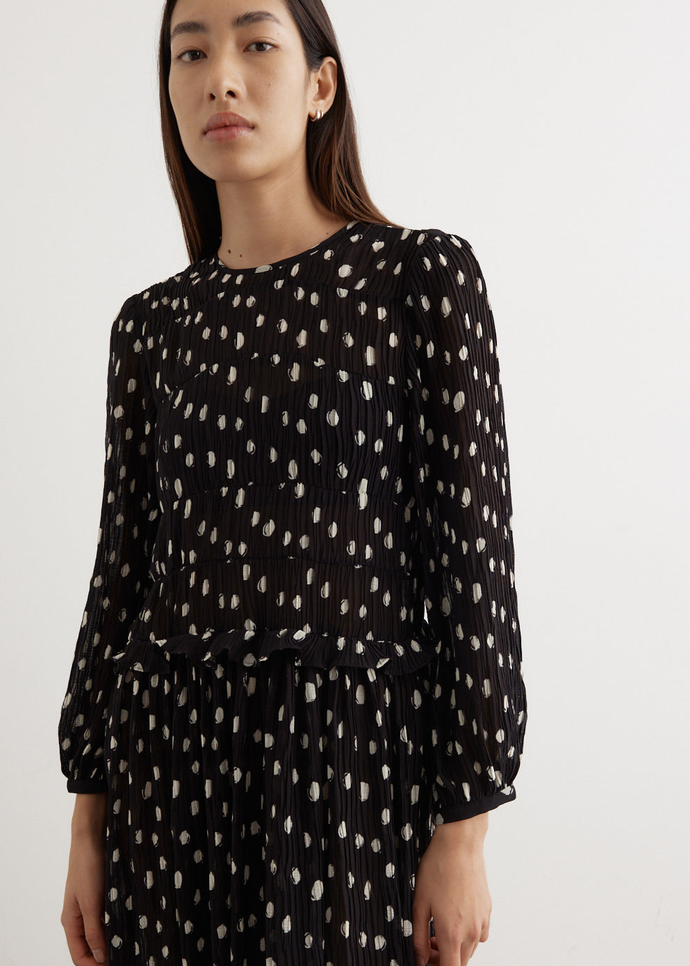 Alfie Dress Afterglow Dot Print Black - Elegant Women's Party Dress for Evening Events, Date Nights & Special Occasions