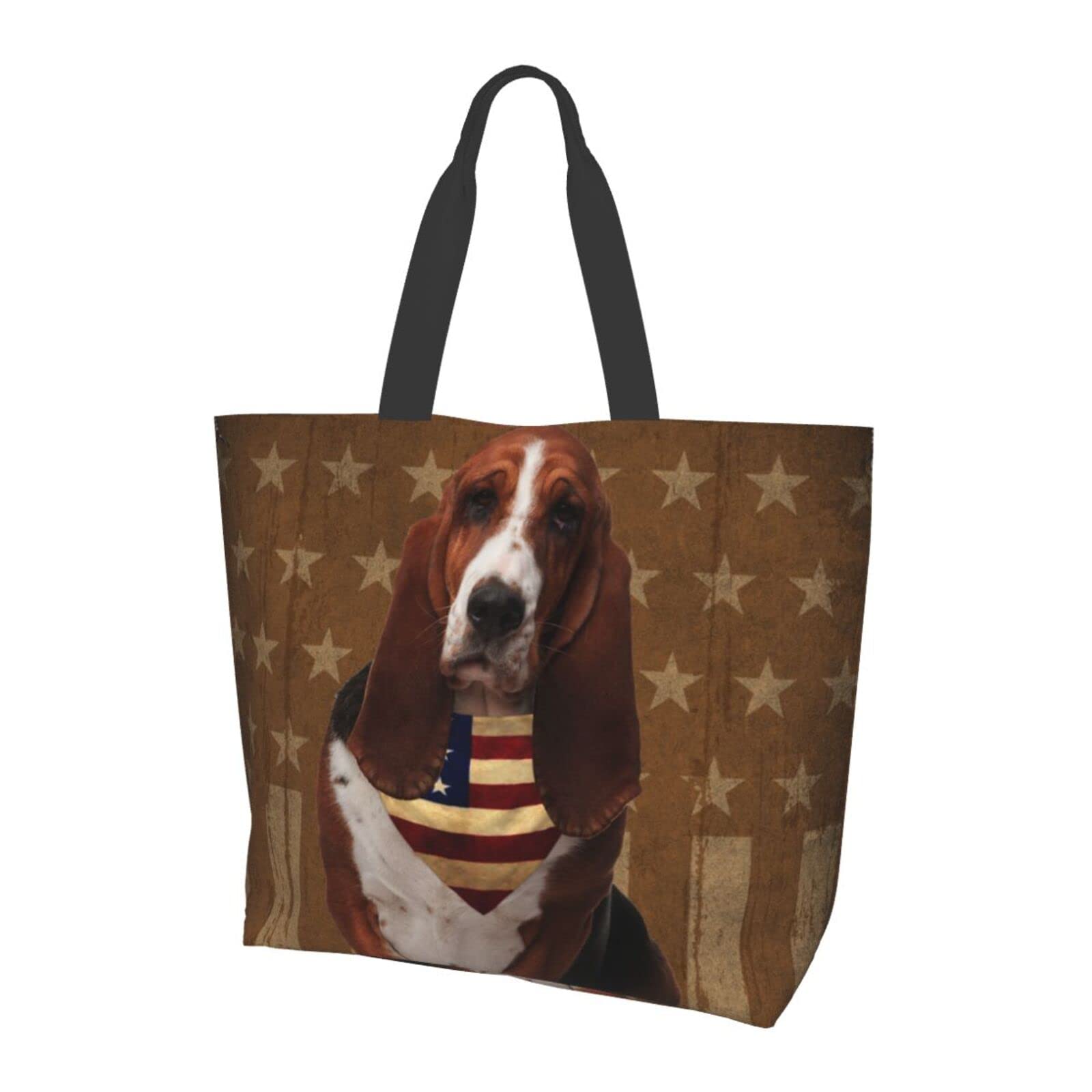 Waterproof Printed Beach Tote Bag for Women - Large Reusable Grocery Shopping Bag with Shoulder Strap - Perfect for Travel, Picnics, Pool Days & Gift Giving