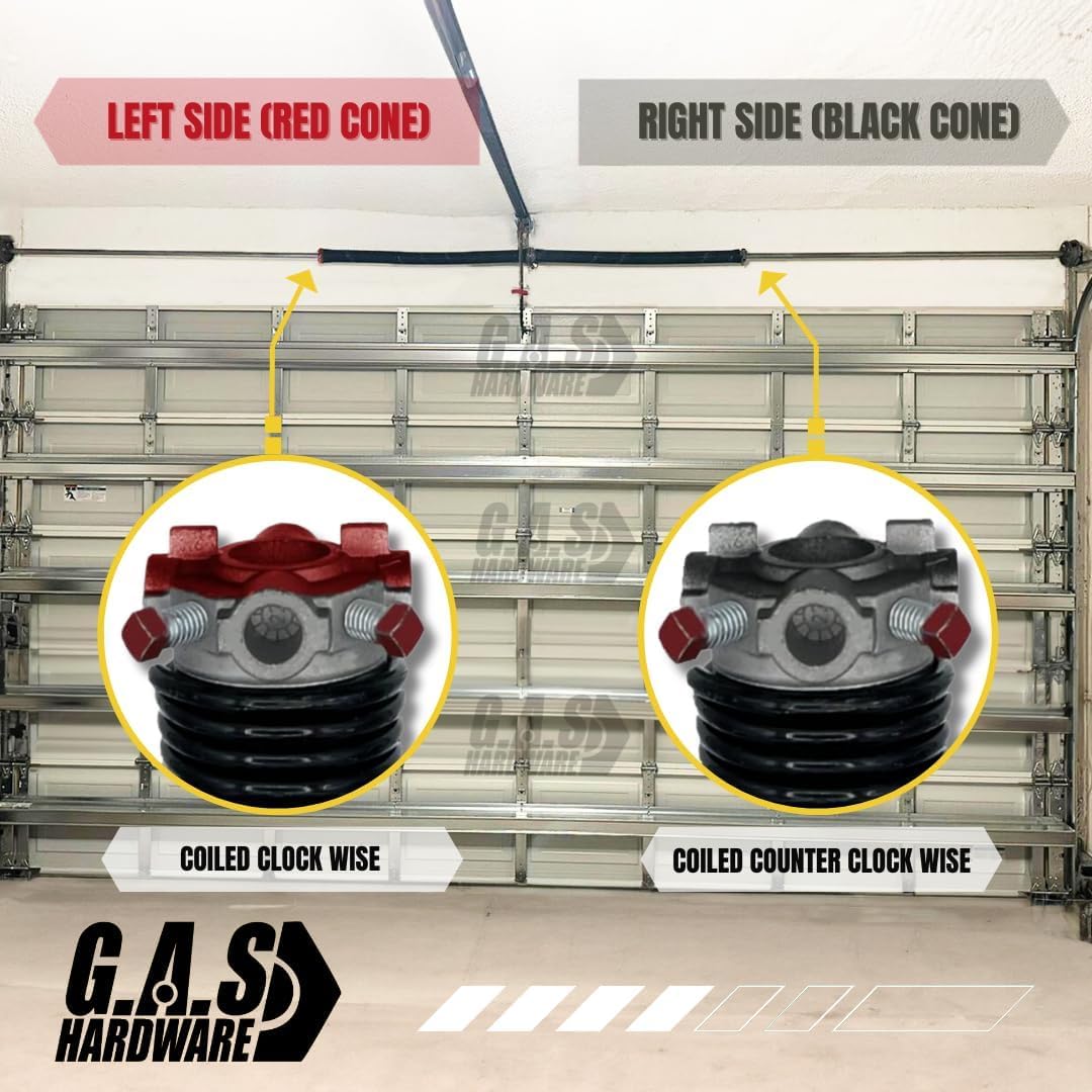 Garage Door Torsion Spring 218x1.75x28 - Left & Right Hand Wound Replacement Pair - Durable Steel Coils for Smooth Garage Door Operation - Perfect for Home Garage Door Repair and Maintenance