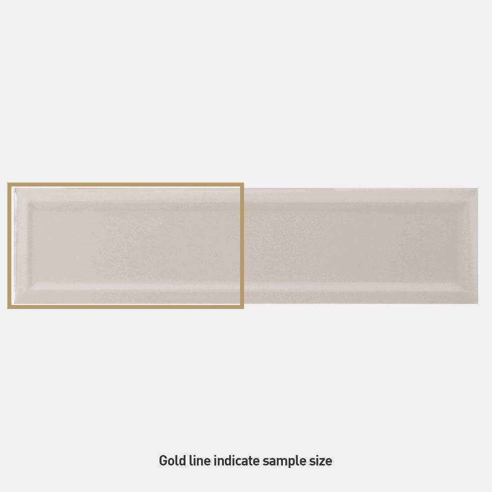 Metro Light Grey Ceramic Subway Tile 4.25x11 Inch - Peel and Stick Backsplash for Kitchen, Bathroom, Shower, Fireplace