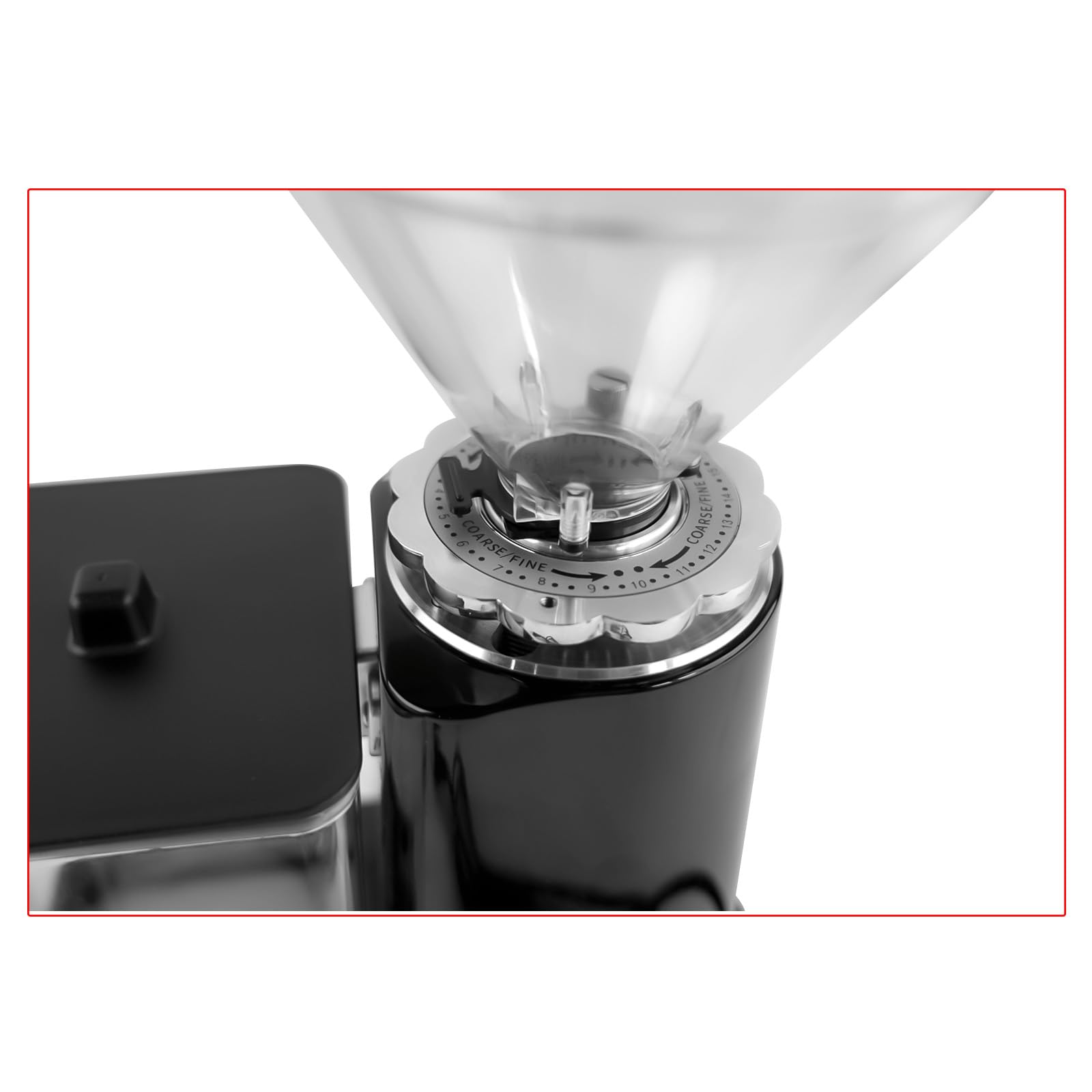Premium Electric Coffee Bean Grinder - 35oz Large Capacity Flat Burr Grinder with 19 Adjustable Settings for Espresso, French Press & Drip Coffee - Perfect for Home & Commercial Use (Black)