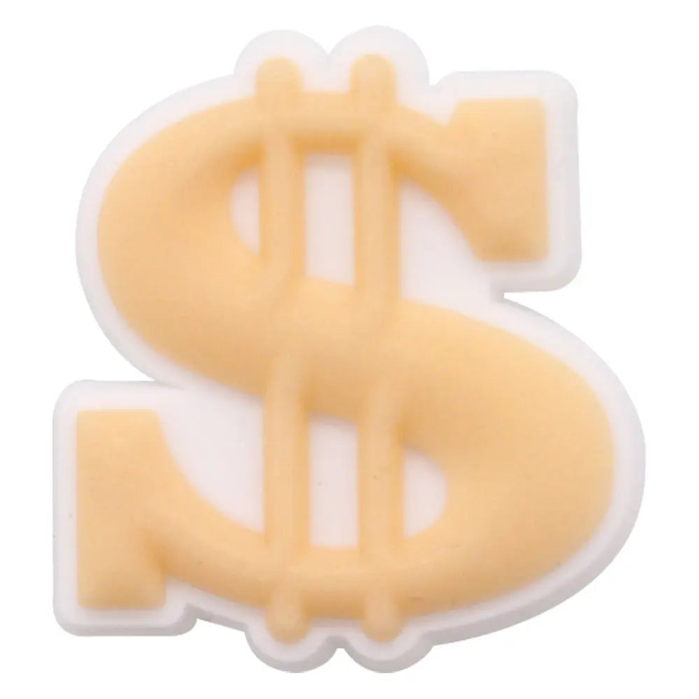 New 1pc Money Themed PVC Shoe Charms - Financial Freedom Decor for Slippers, Clogs & DIY Wristbands - Perfect for Crafting, Shoe Decoration & Festival Accessories