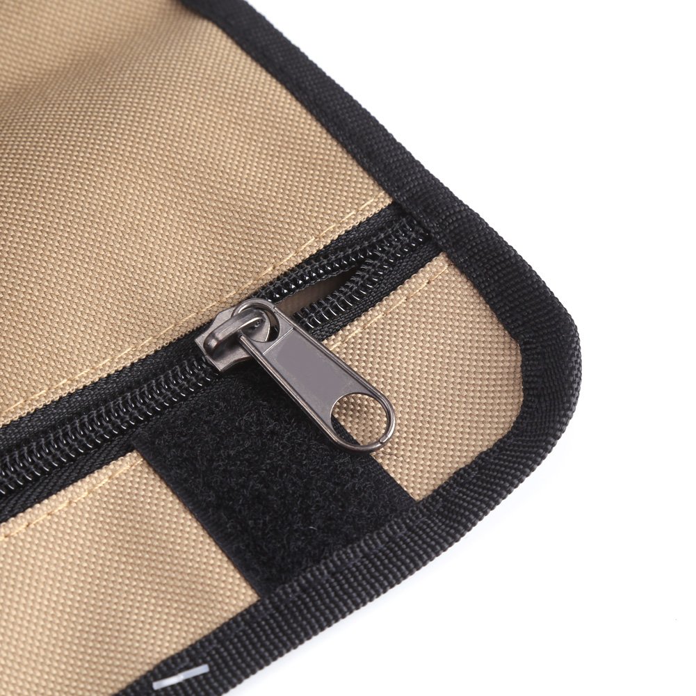 Multi-Function Tool Bag - 36x25cm Durable Waterproof Electrician Roll Up Organizer for Hardware Tools | Perfect for Electricians, Contractors & DIY Home Repairs