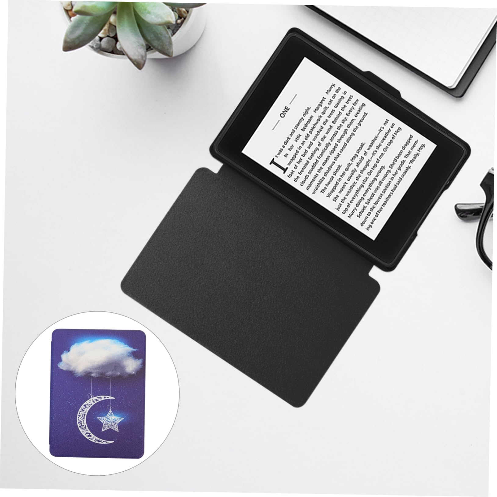 Veemoon E-Book Cover for Kindle 4 2018 - Custom Fit Auto Wake/Sleep Function, Thin & Sturdy Protective Case - Perfect for Reading, Travel, and Daily Use