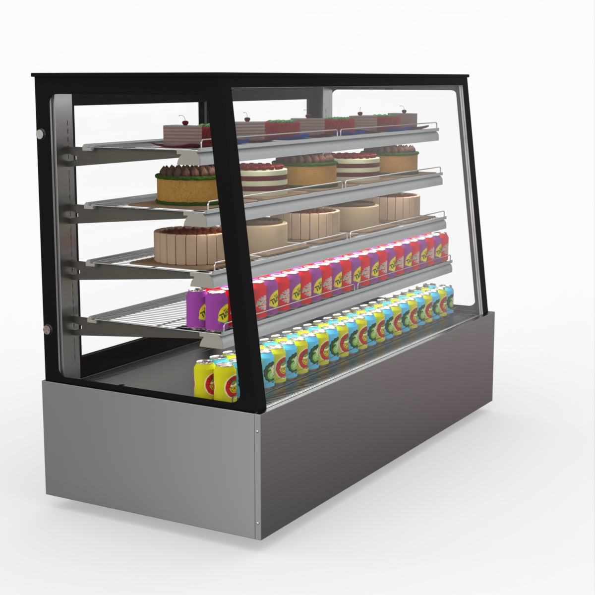Bonvue Deluxe Commercial Refrigerated Display Case 1800X800X1350mm - SLP860C for Supermarkets, Restaurants & Convenience Stores