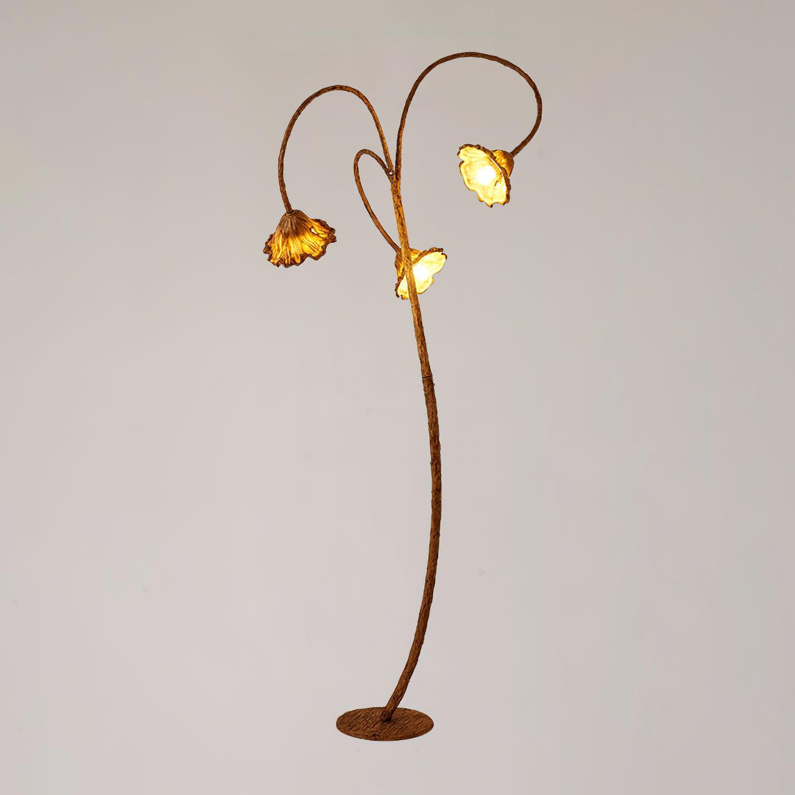 Elegant Lotus Leaf Floor Lamp - Modern Home Decor Lighting for Living Room, Bedroom & Office - Adjustable Brightness & Energy Efficient LED Bulb