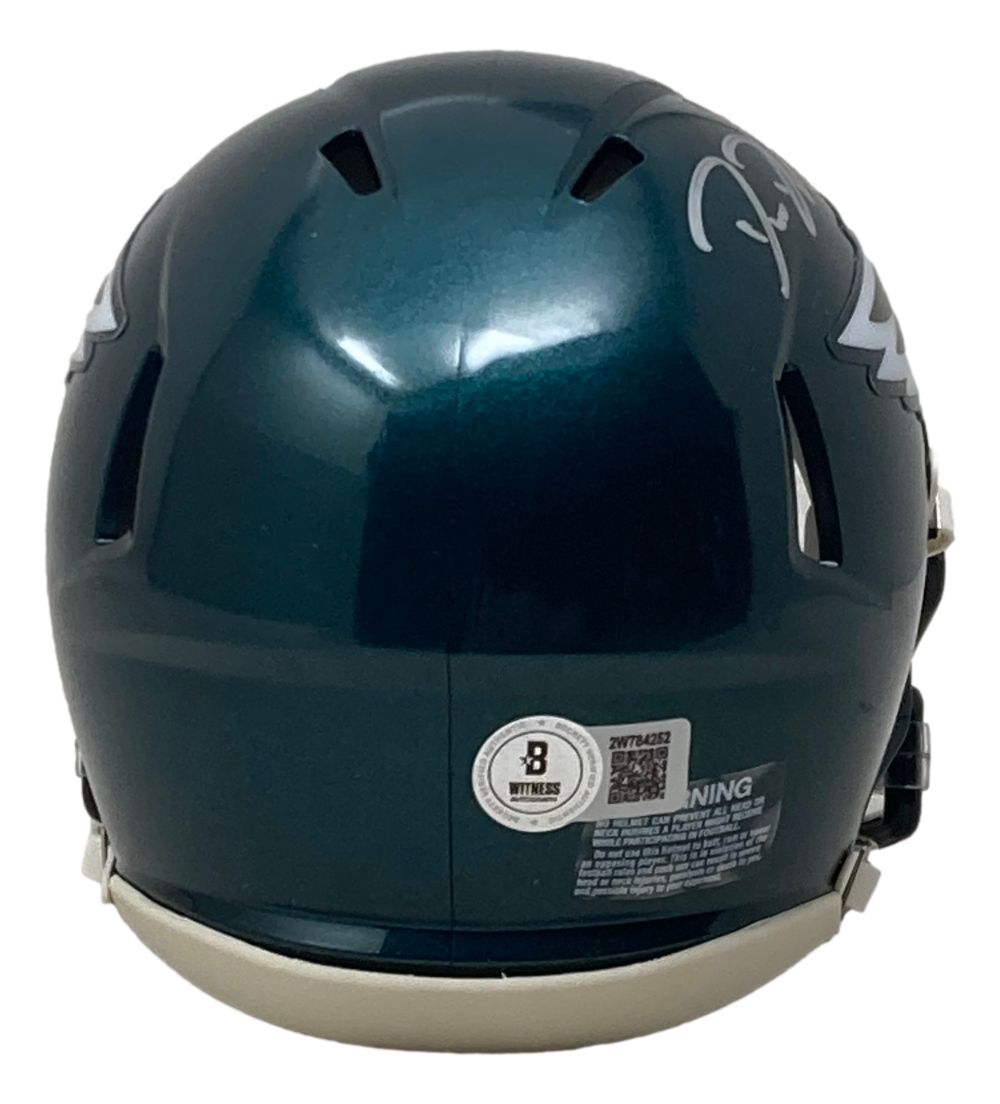 Authentic Big Dom DiSandro Signed Philadelphia Eagles Mini Speed Helmet - Limited Edition Collectible for Eagles Fans, Sports Memorabilia, Man Cave Decor, and Gift for Football Enthusiasts