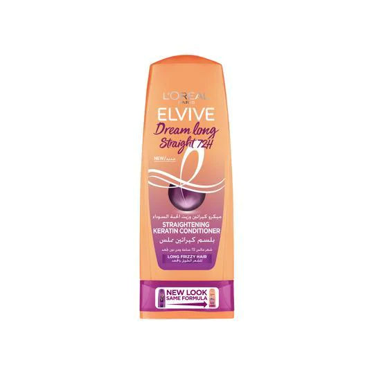 L'Oreal Elvive Dream Long Straight Conditioner for Frizzy Hair - Smoothing & Detangling Hair Care for Long Straight Hair - Perfect for Daily Use & Salon-Like Results at Home