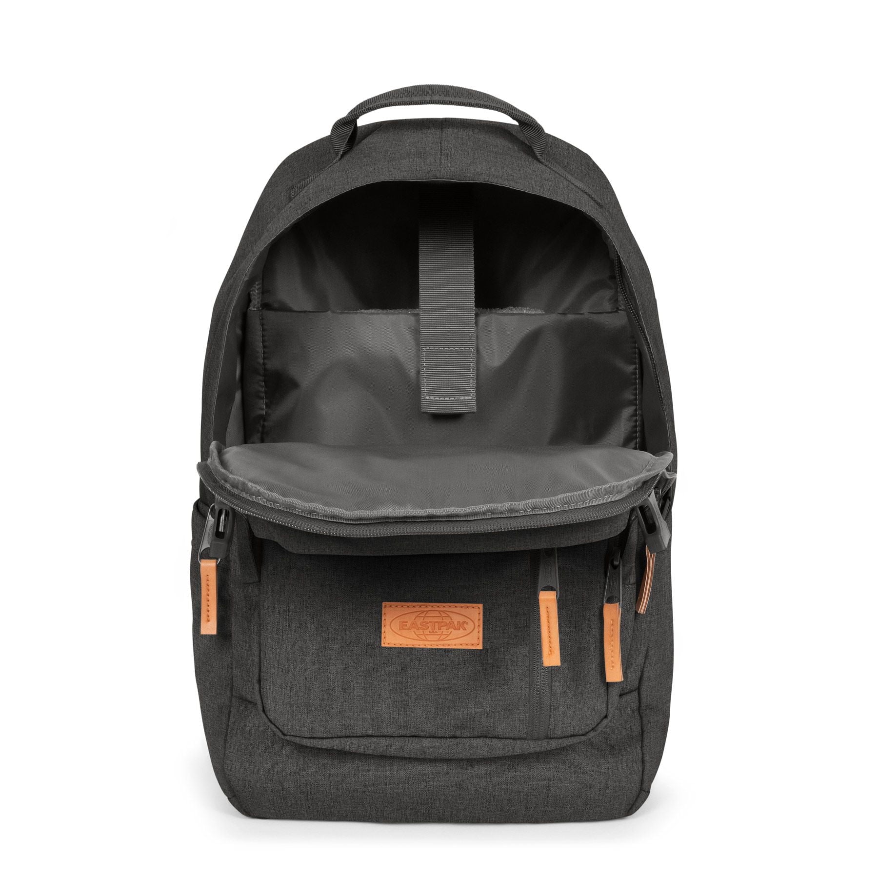 Eastpak Smallker CS Backpack - Stylish Black Denim for School, Work & Travel | Durable Laptop Bag with Padded Shoulder Straps