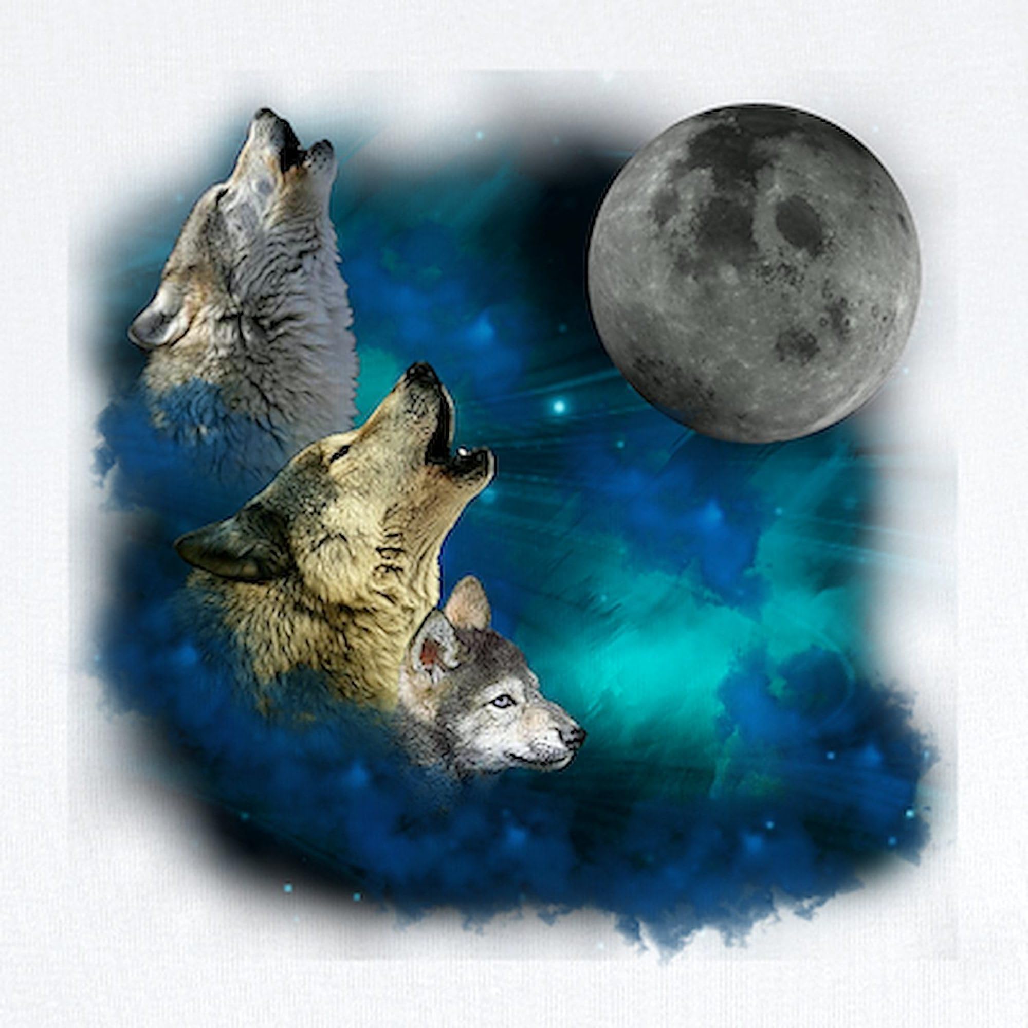 Northern Lights Wolf Family Moon Baby Bodysuit - Cute Infant Romper for Boys & Girls - Perfect for Family Photos, Holidays & Outdoor Adventures