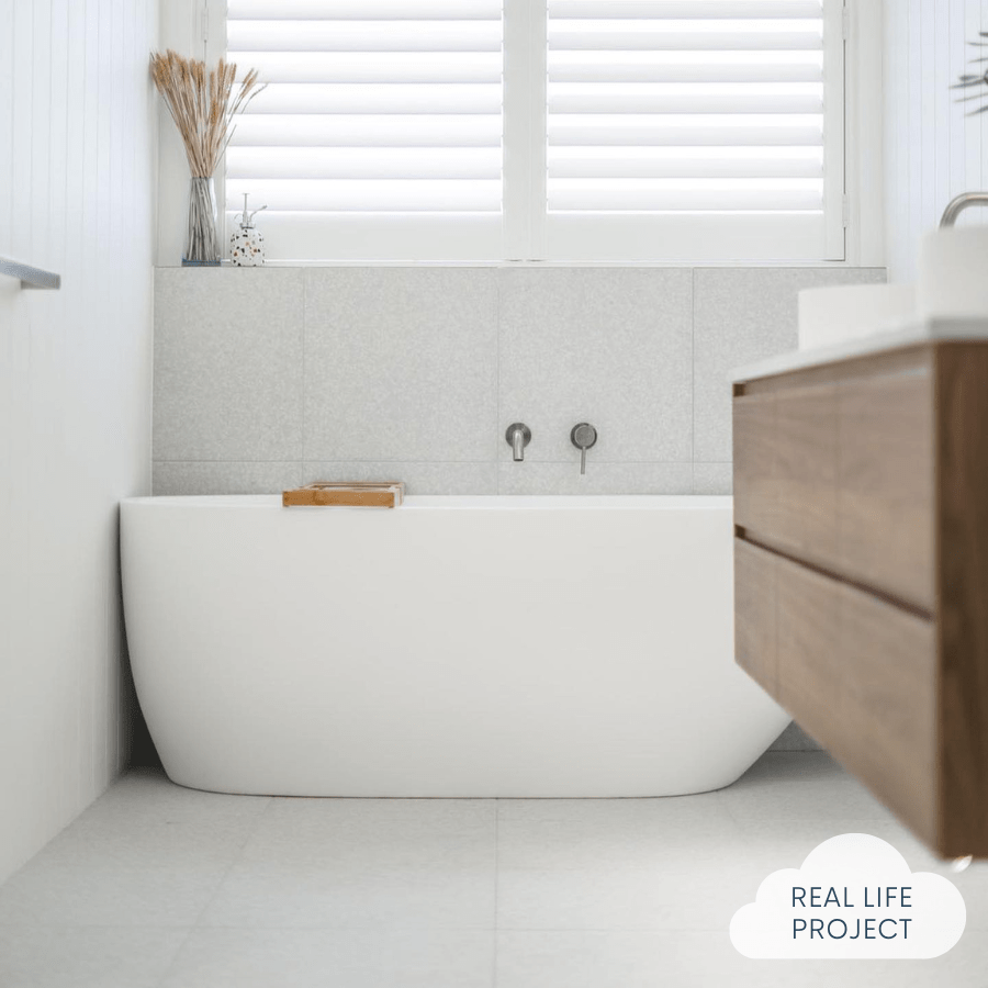 Paddington White Terrazzo Look Tile - Premium Porcelain Floor & Wall Tiles - Perfect for Kitchen Backsplash, Bathroom & Living Room Decor