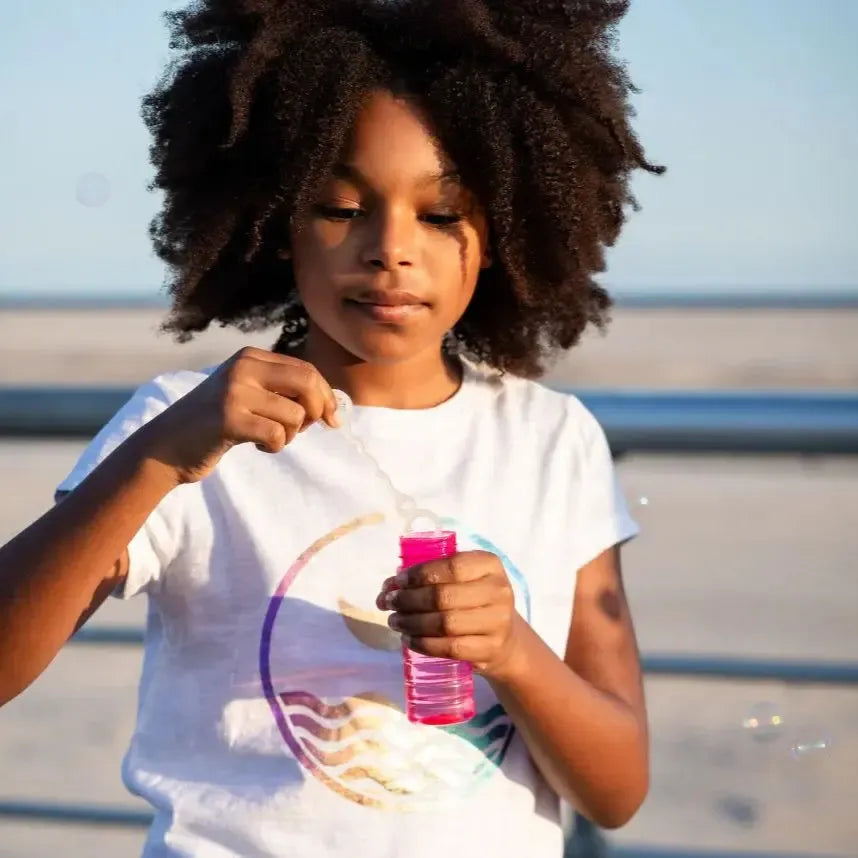 Appaman Kids Short Sleeve Cotton T-Shirt with Rainbow Mermaid Tail Print - Soft Comfortable Casual Top for Girls (Perfect for Playdates, Beach Days & Summer Outfits)