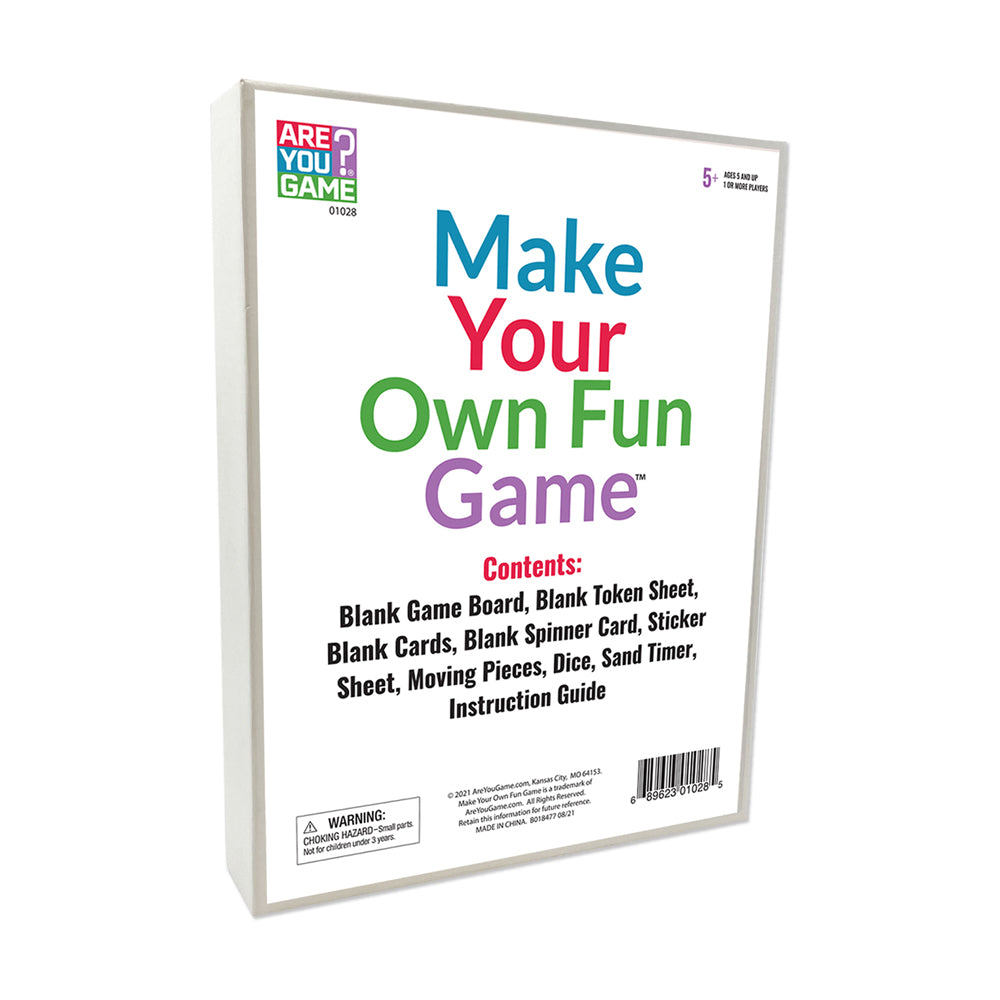 DIY Customizable Board Game Kit - Personalized Family Game Night Set for Kids & Adults - Perfect for Parties, Gifts & Creative Fun