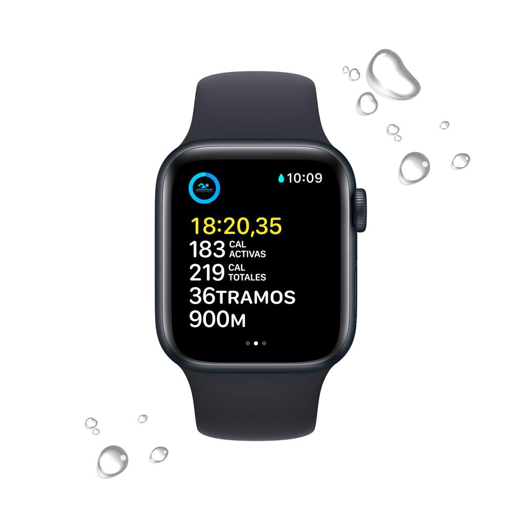 Apple Watch SE (GPS + Cellular) 40mm Midnight Aluminum Case with Midnight Sport Band - One Size - Perfect for Fitness Tracking & Everyday Wear