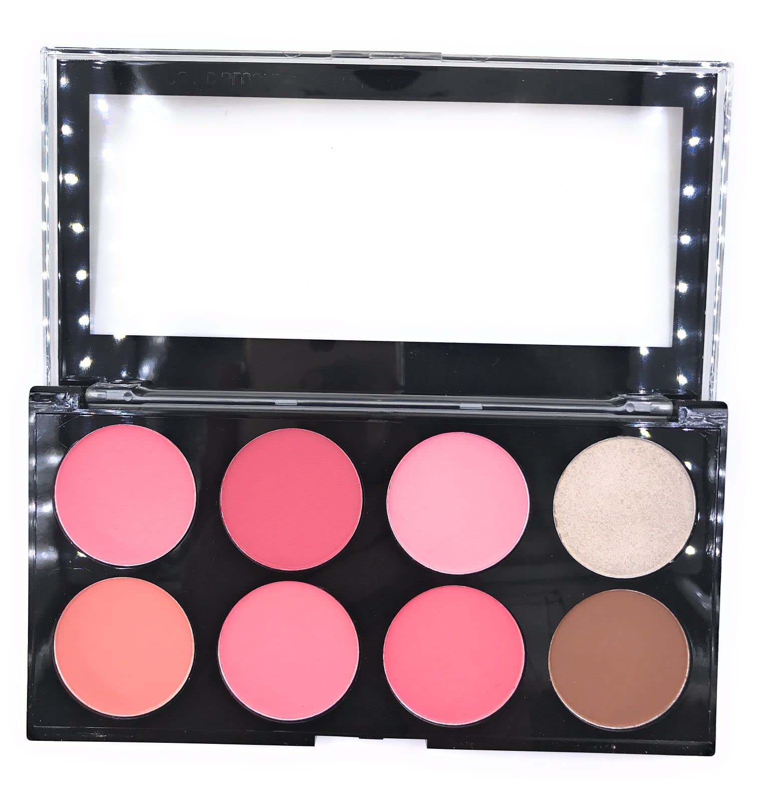 COSLUXE Professional 8-Color Blush Palette - Matte & Shimmer Mineral Blush Powder for Contouring, Highlighting & HD Makeup | Natural Look for Day & Night Wear (02)