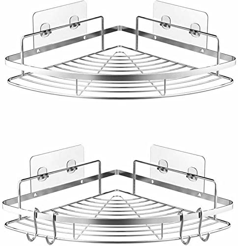 Corner Shower Shelf - Bathroom Organizer for Shampoo & Soap Storage