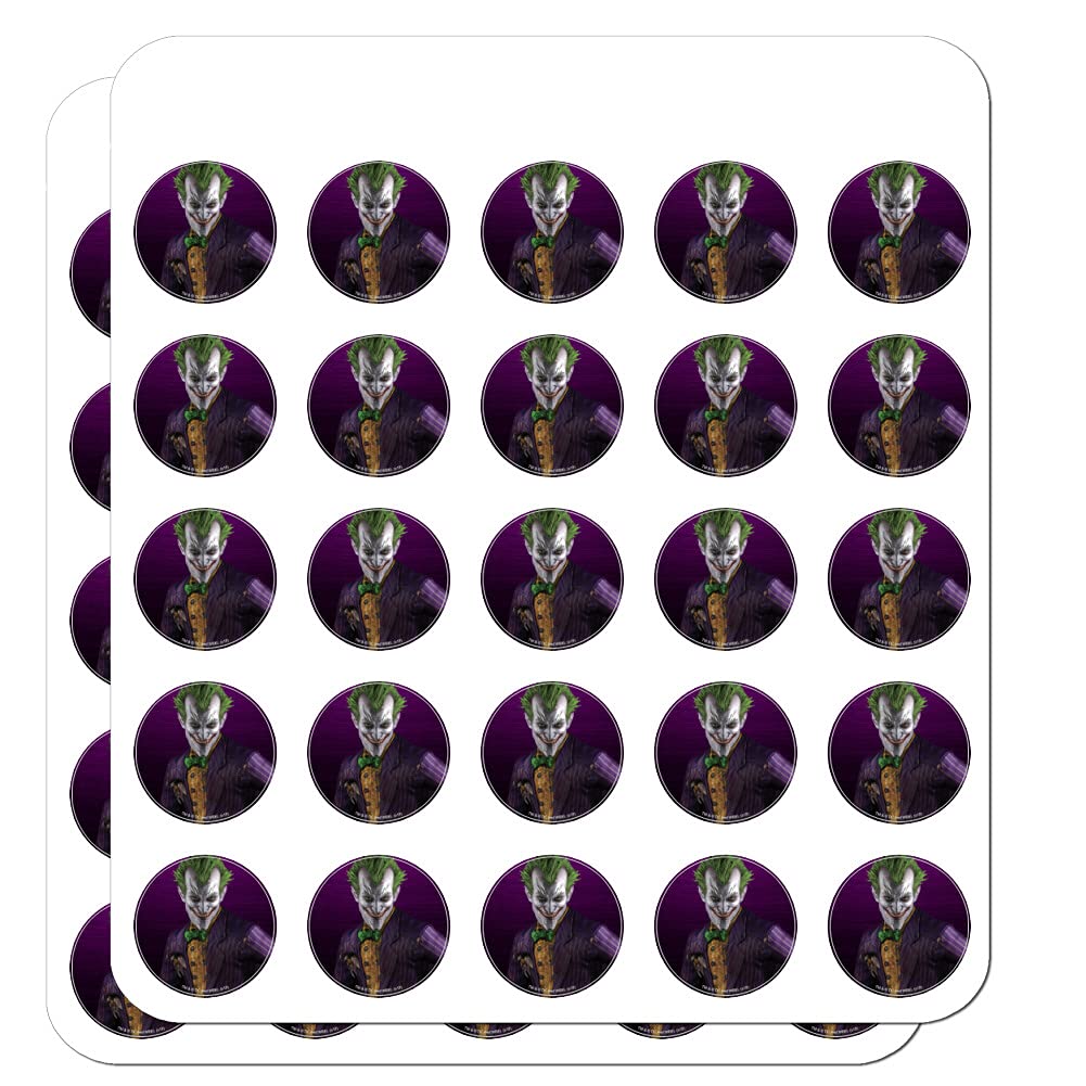Batman Arkham Asylum Video Game Joker Stickers - Scrapbooking, Planner & Crafting Supplies for DIY Projects, Bullet Journals & Gift Decoration