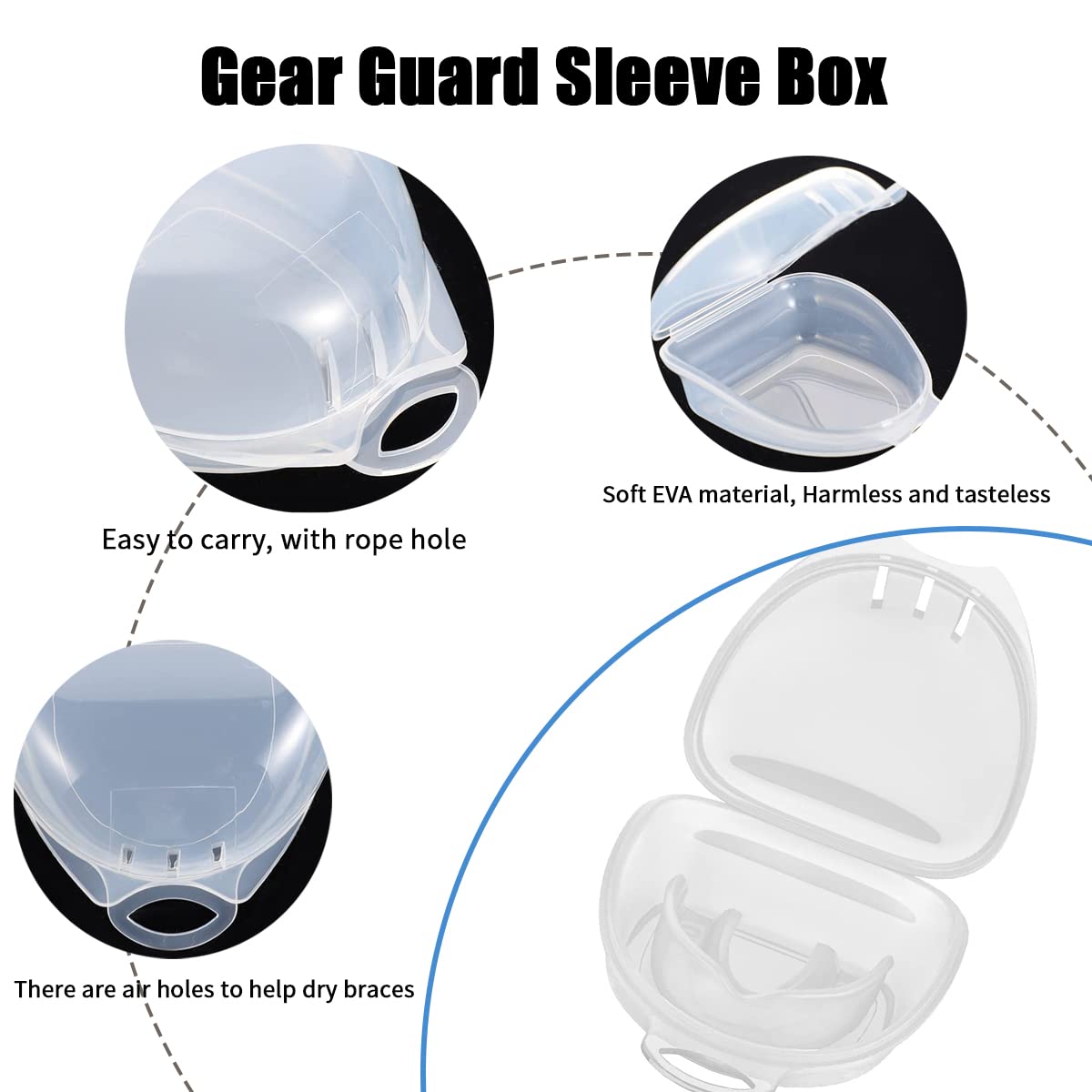 2 Sizes 4 Pack Night Teeth Grinding Guard - Anti Bruxism Mouth Guard for Teeth Clenching & Grinding, Dental Protection Splint for Sleep - Perfect for TMJ Relief & Nighttime Teeth Protection