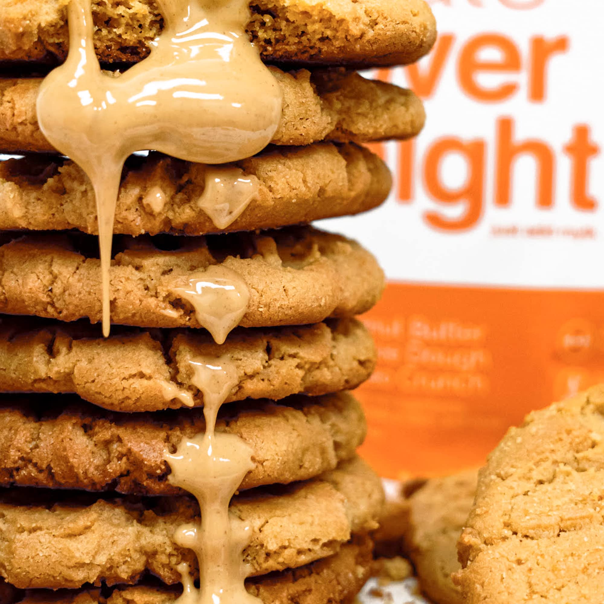 Oats Overnight Peanut Butter Cookie Dough Cacao Crunch - Vegan Protein Shake with 20g Plant-Based Protein | High Fiber, Gluten Free, Dairy Free Oatmeal Breakfast (2.4oz/Meal, 24 Pack) - Perfect for Quick Breakfast, Post-Workout Recovery & On-the-Go Nutrition