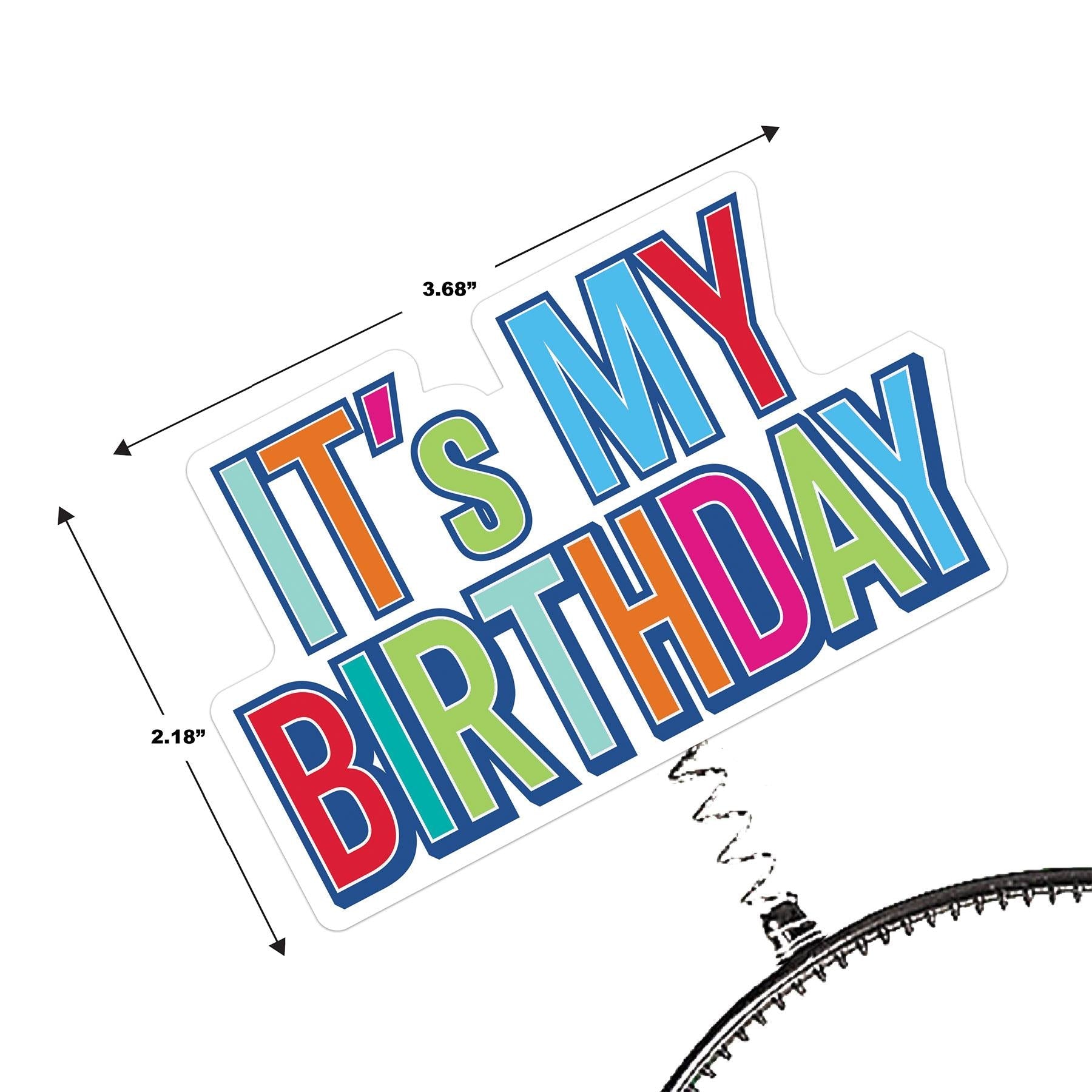12 Pack Beistle It's My Birthday Party Boppers - Fun Foam Crown Headbands for Birthday Celebrations, Parties & Special Events - Perfect for Kids & Adults Birthday Bash Decorations