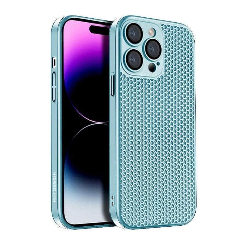 Premium Heat Dissipation Cooling Case for iPhone 15 Plus - Shockproof & Anti-Scratch Protection - Perfect for Gaming, Streaming & Heavy Usage