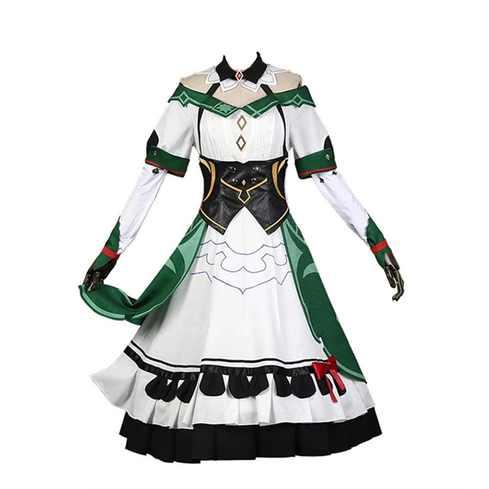 Genshin Impact Catherine Cosplay Costume - Anime Maid Dress Outfit for Halloween, Carnival & Convention - Women's Roleplay Uniform for Cosplay Events & Themed Parties
