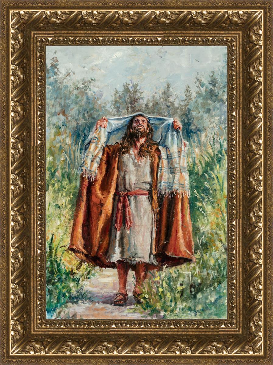 Jesus in the Wilderness - Religious Wall Art for Home & Church Decor - Inspirational Christian Gift for Prayer & Meditation Spaces