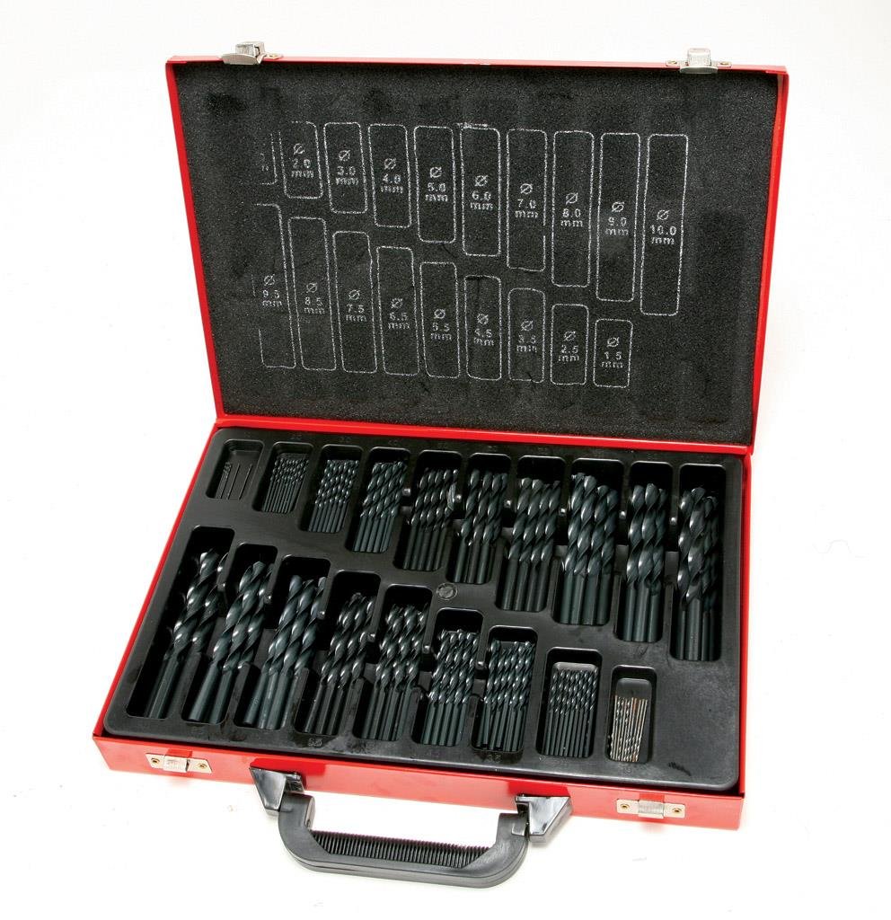 High-Speed Steel (HSS) Drill Bit Set - 10-Piece Premium Metal Drilling Kit for Wood, Metal & Plastic - Perfect for DIY, Construction & Home Improvement Projects