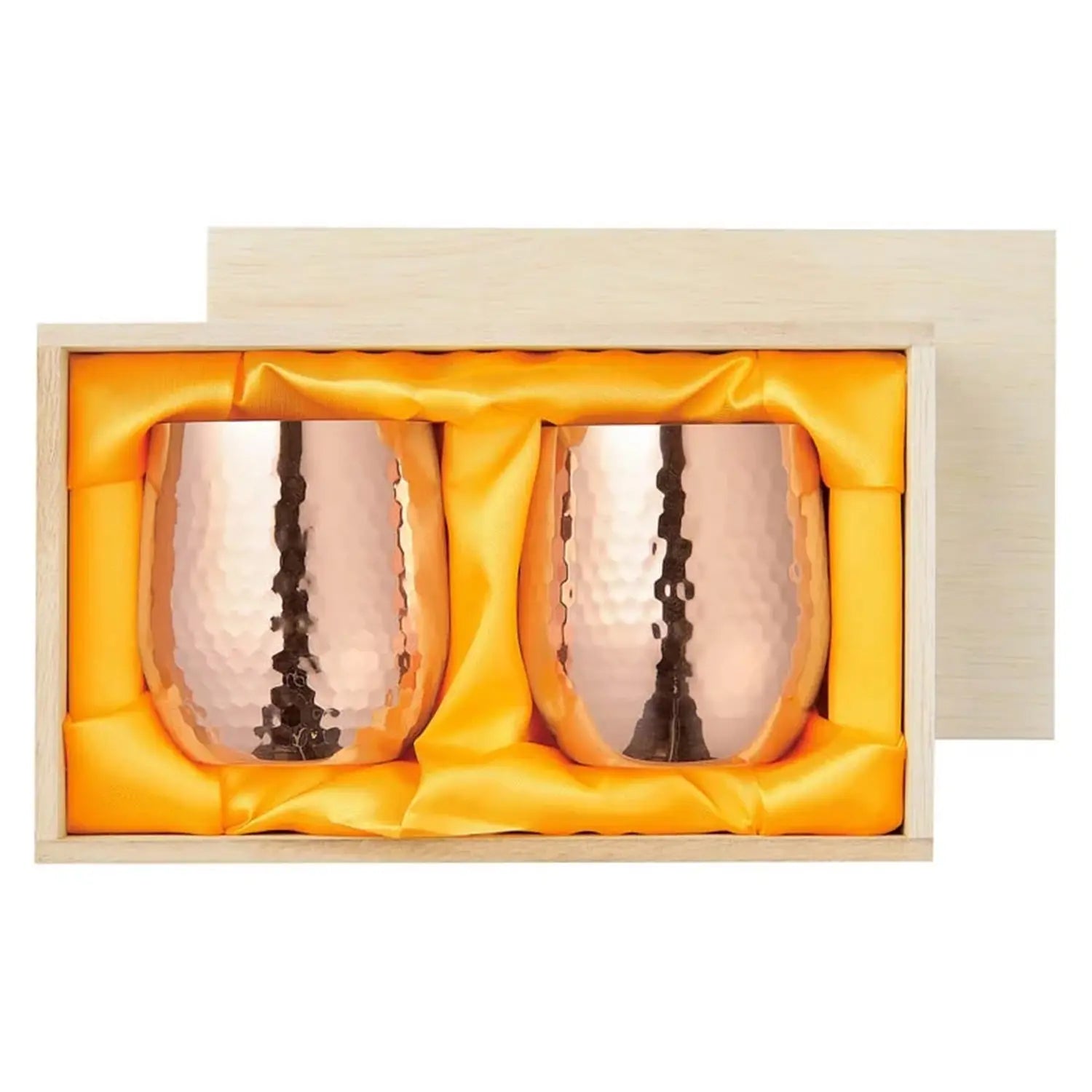 Premium Asahi Copper Rocks Glasses Set of 2 - 340ml (11.5oz) Whiskey Glasses for Bourbon, Scotch & Cocktails - Elegant Barware for Home, Gifts & Entertaining