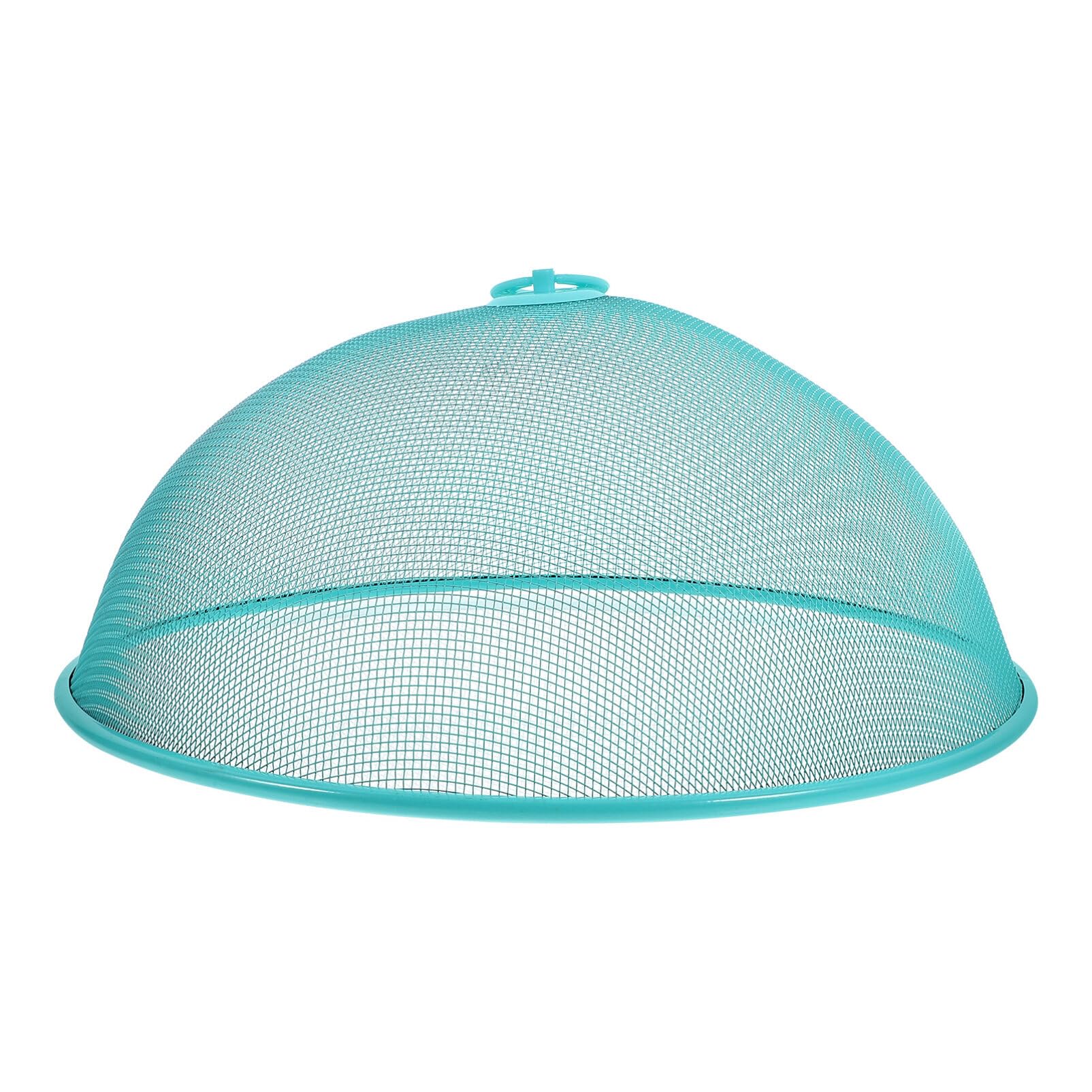 **Reusable Metal Mesh Food Cover Tent - Outdoor BBQ Camping Plate Dome Screen for Picnic, Party & Dining - Blue**