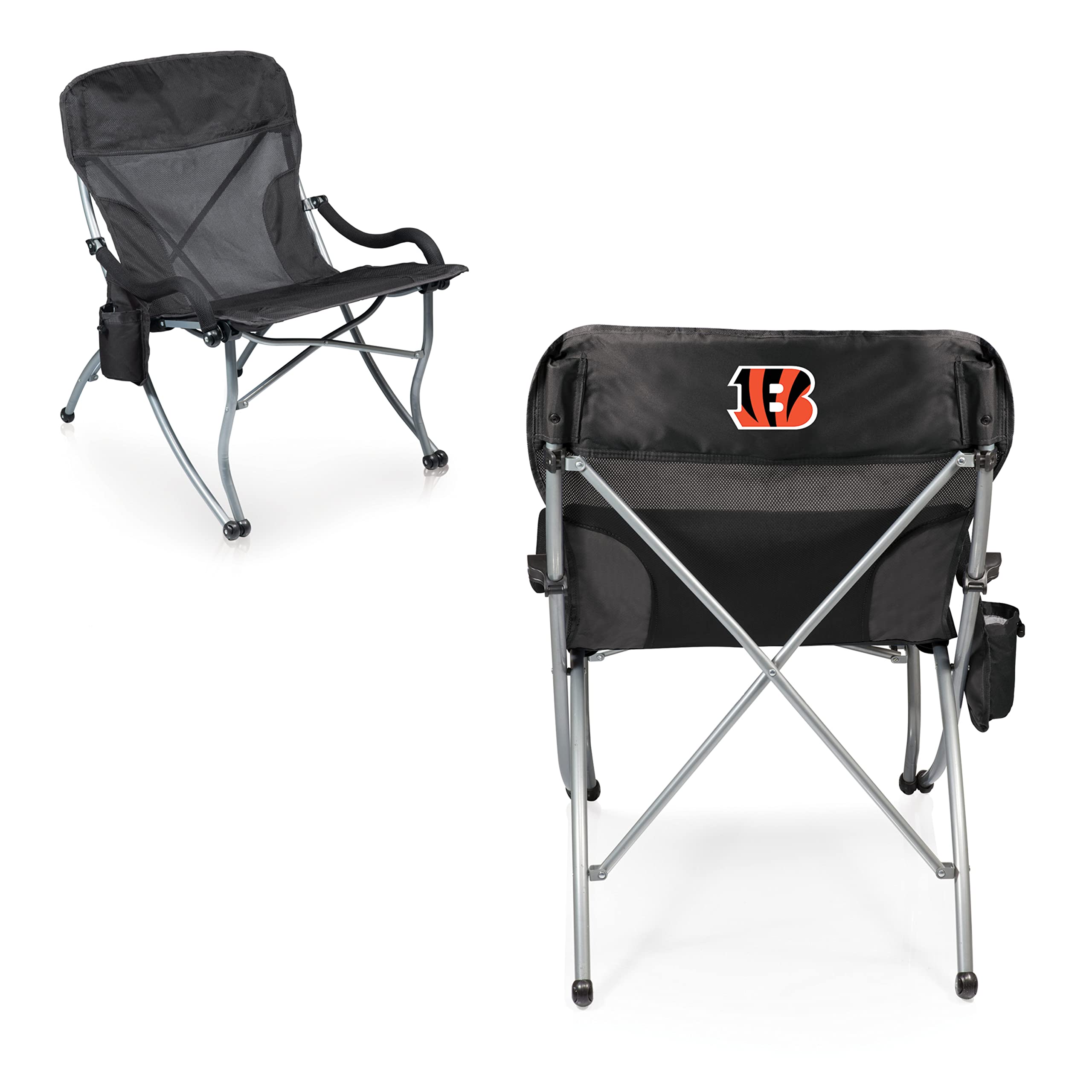 PICNIC TIME NFL PT-XL Heavy Duty Camping Chair - Extra Large Beach Chair with 400 lb Capacity - Perfect for Tailgating, Outdoor Concerts & Backyard BBQs