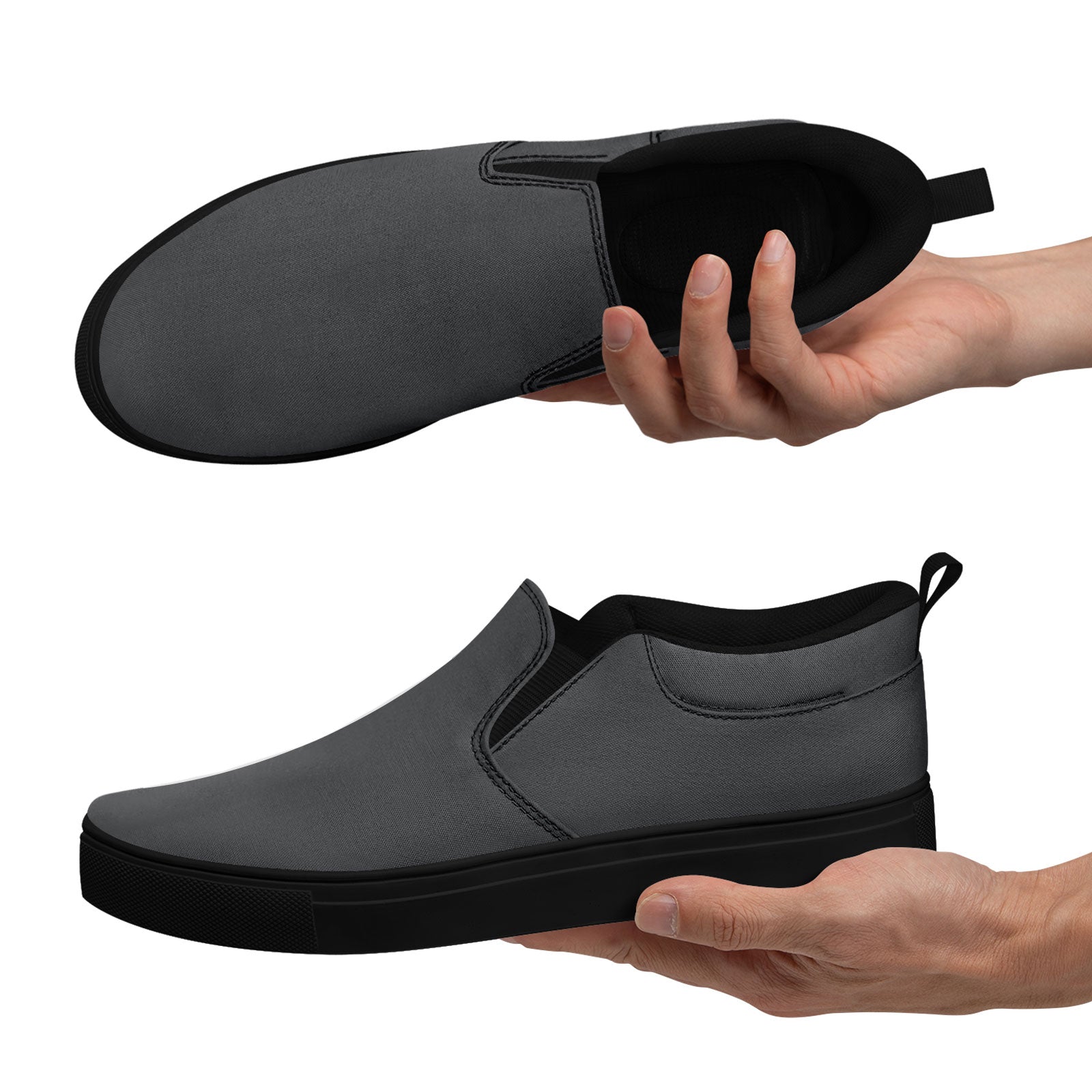Custom Personalized Canvas Slip-On Sneakers - Handmade & Unique Design (FN071 E028030) - Perfect for Casual Wear, Gifts & Fashion Street Style