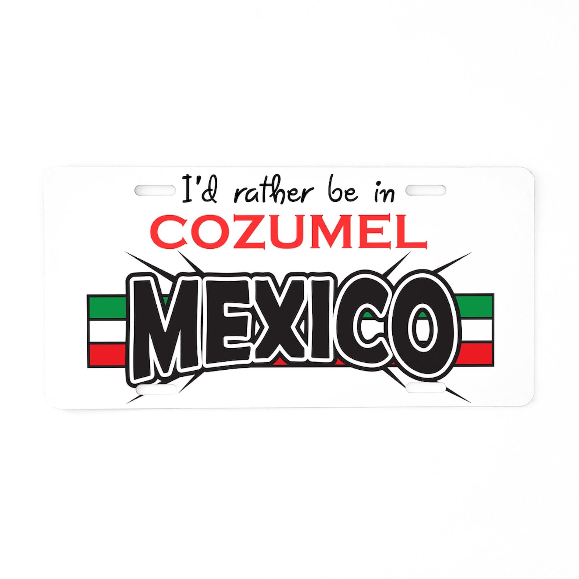 Cozumel Mexico Aluminum License Plate - Custom Front Vanity Tag for Cars, Trucks & Motorcycles - Perfect for Travel Enthusiasts & Souvenir Collectors