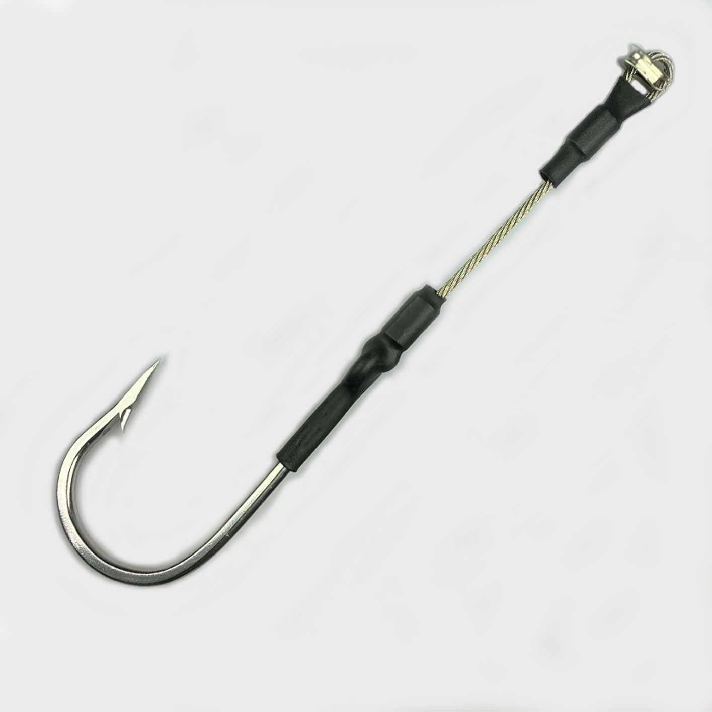 Capt. Harry's 7732 Stainless Steel Single Hook Stiff Rig - Heavy Duty Fishing Hook for Saltwater & Freshwater - Perfect for Bass, Walleye & Catfish Fishing