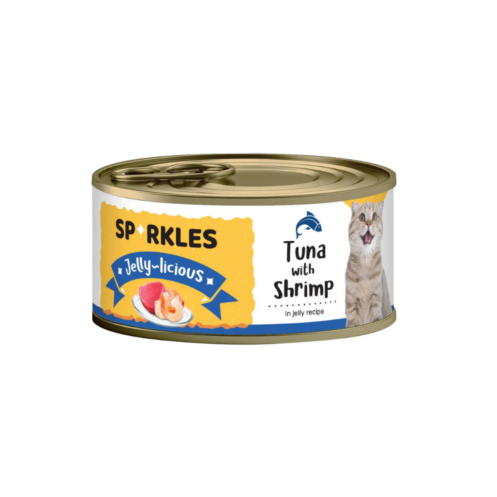 Premium Sparkles Gravylicious Jellylicious Wet Cat Food - 80g Chicken, Tuna & Salmon Recipe - Healthy Nourishing Formula for Adult Cats - Perfect for Mealtime, Weight Management & Picky Eaters