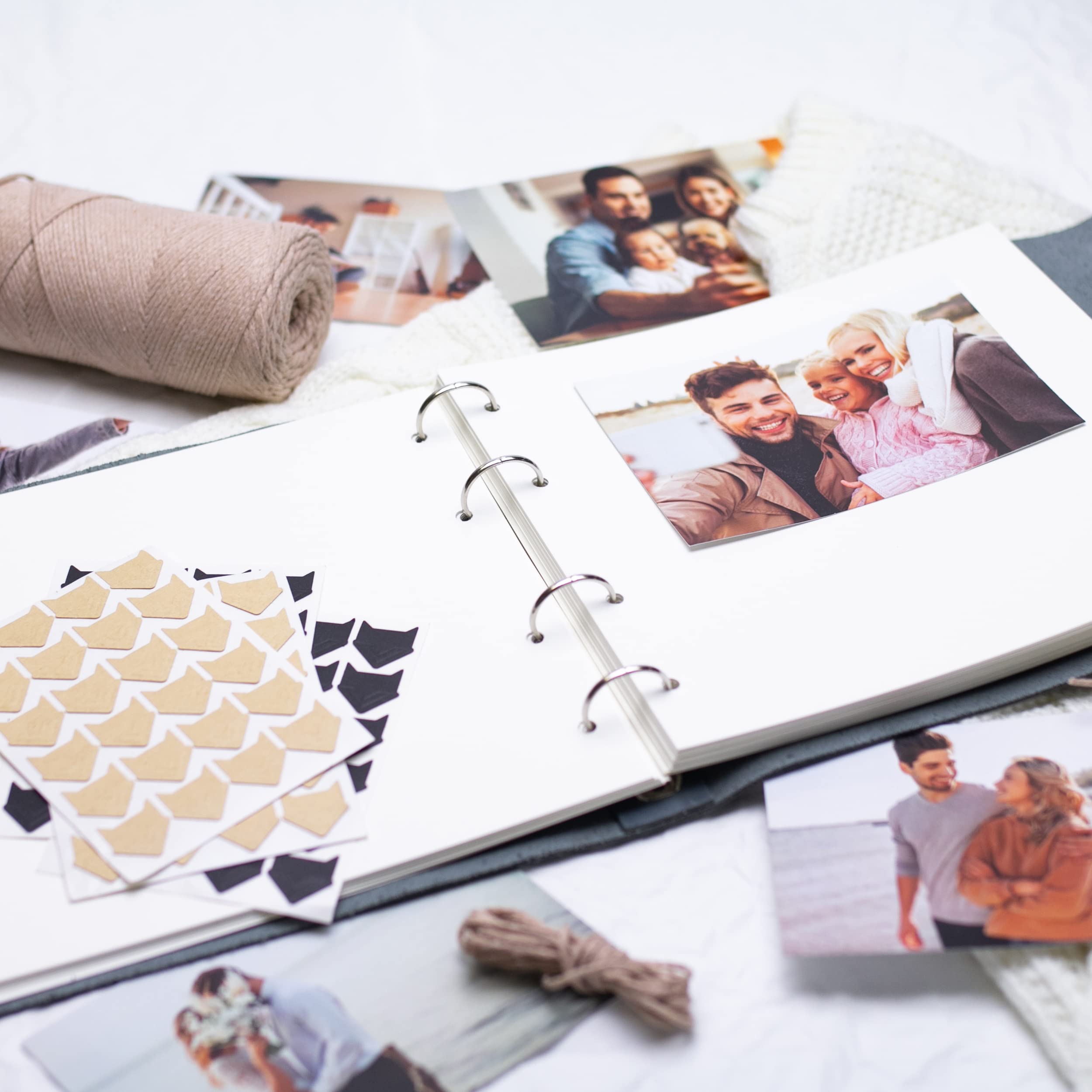 Custom Engraved Leather Photo Album with Metal Plate - Personalized Wedding Guest Book with Names & Date - Rustic Scrapbook for Bridal Shower, Engagement, Anniversary Gifts | Perfect for Couples, Memory Keeping & Special Occasions