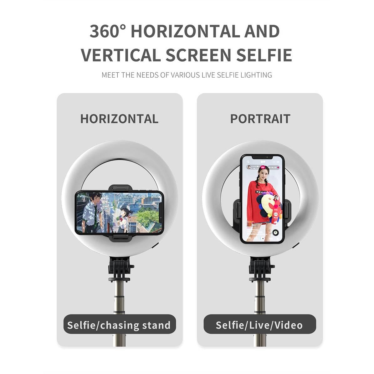 Google Pixel 3a XL Selfie Stick with Ring Light - Extendable Stand for Perfect Selfies