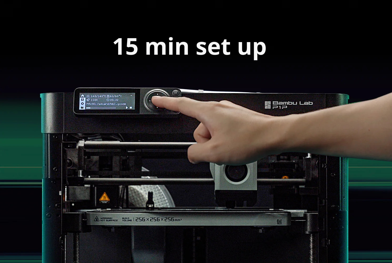 Bambu Lab P1P High-Speed 3D Printer for Home & Office Use - Perfect for DIY Projects, Prototyping & Creative Design