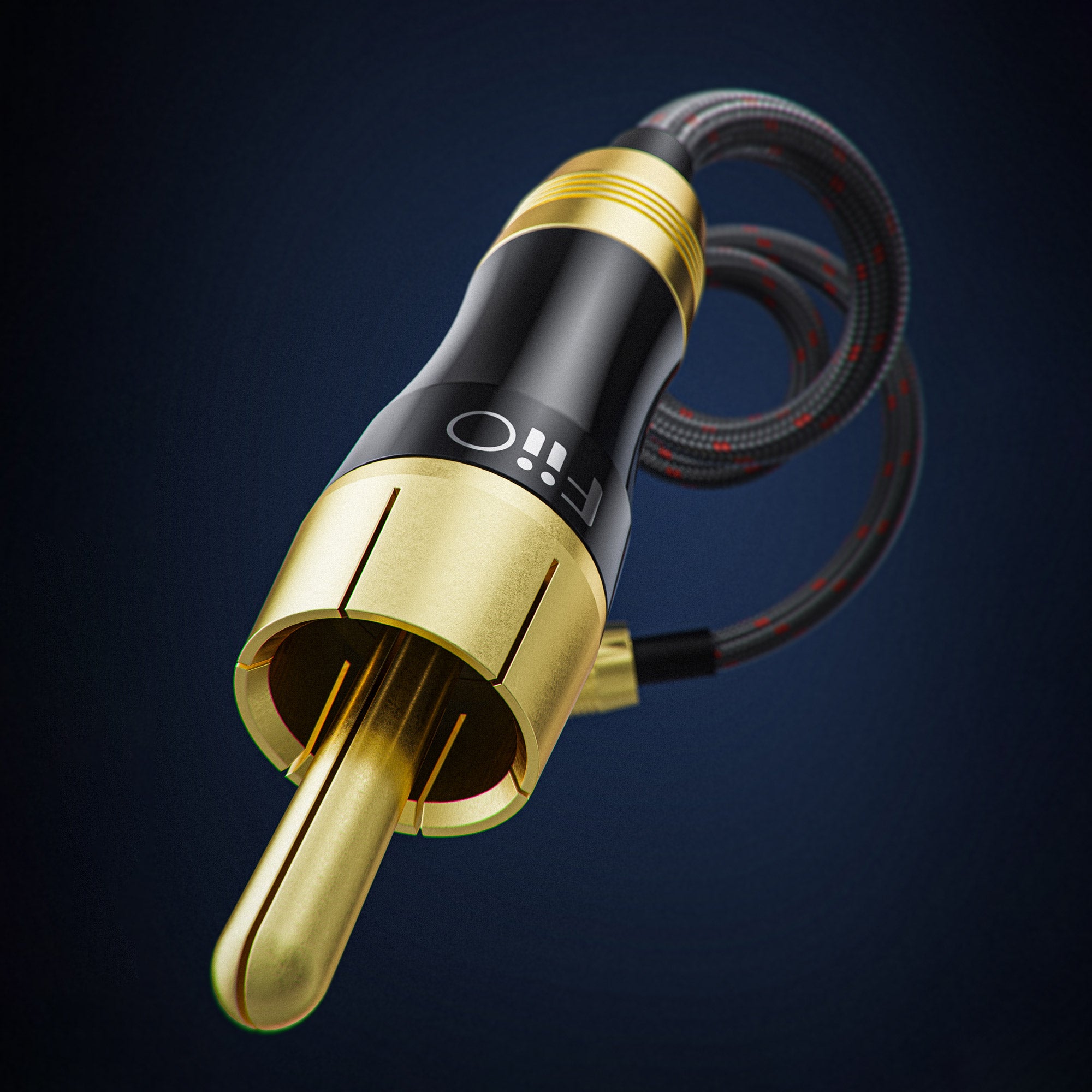 FiiO LR RCA2 Premium Dual RCA Coaxial Audio Cable - High-Quality Digital Audio Connection for Home Theater & Hi-Fi Systems