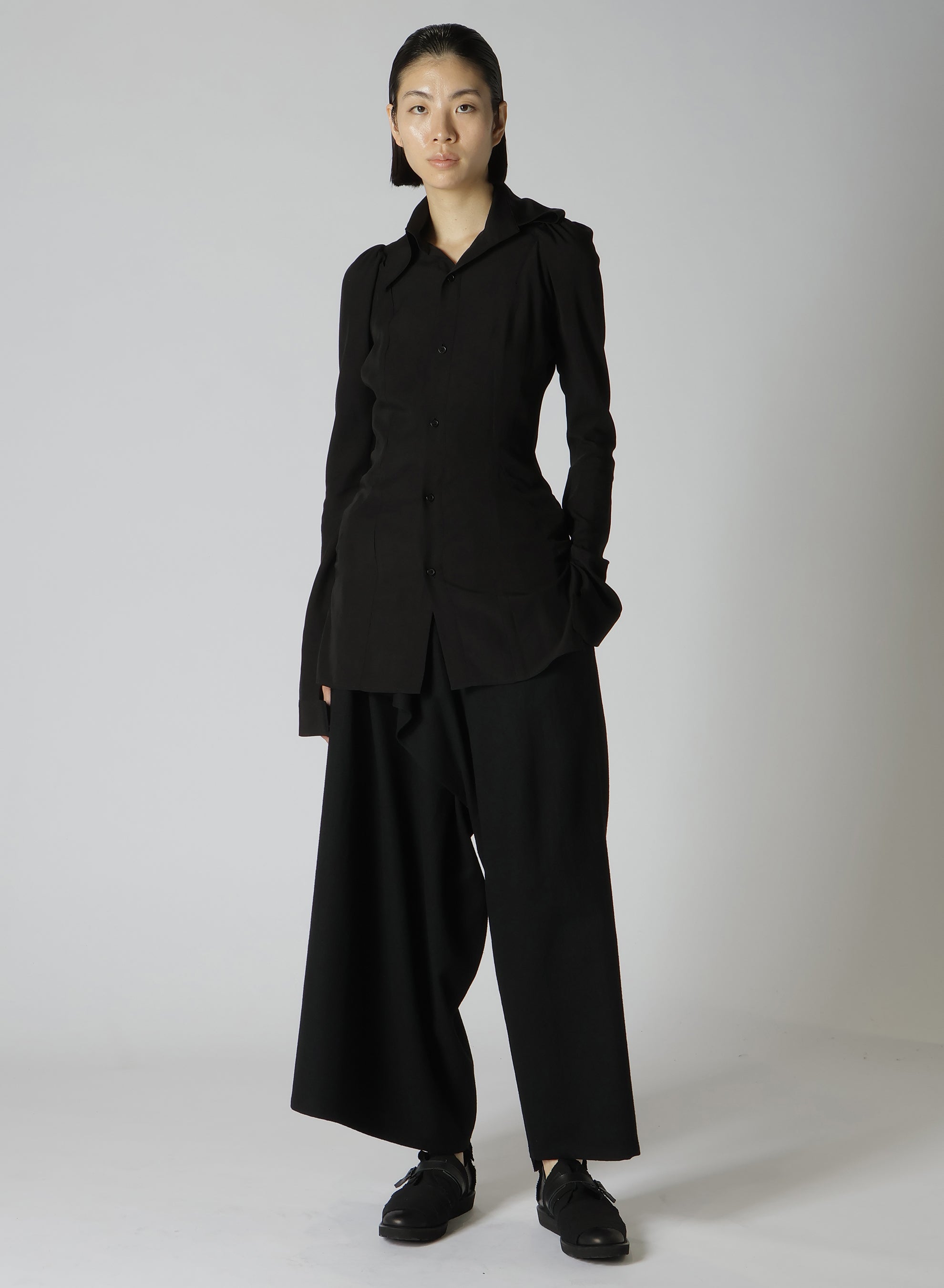 Stylish Cellulose Poplin Puff Sleeve Slim Fit Blouse for Women | Elegant Office Wear & Casual Outfits
