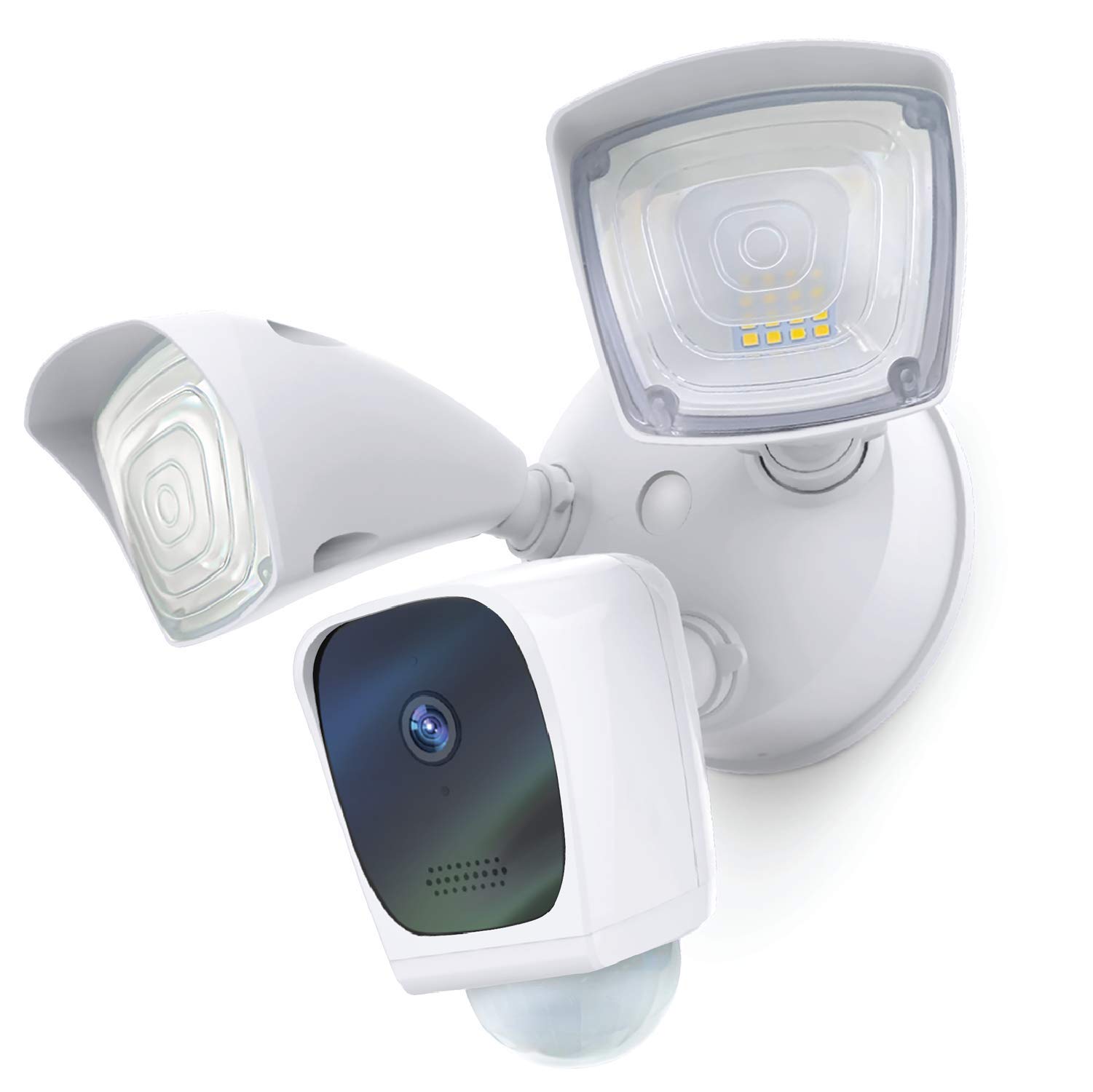 Home Zone Security Floodlight Camera - Wireless 1080P HD Outdoor Smart Security Camera with Motion Detection, 2.4GHz WiFi, No Monthly Fee - Ideal for Backyard, Garage & Front Door Surveillance