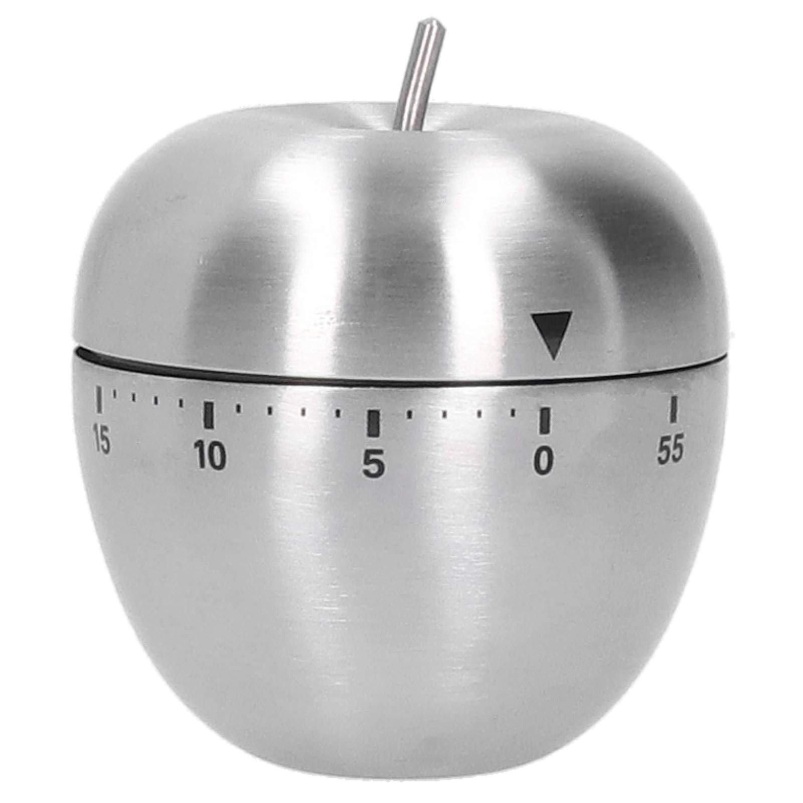 Stainless Steel Fruit Shaped Mechanical Kitchen Timer - Countdown Alarm for Cooking, Baking, Hair Coloring & More | Perfect for Home, Restaurant & Salon Use