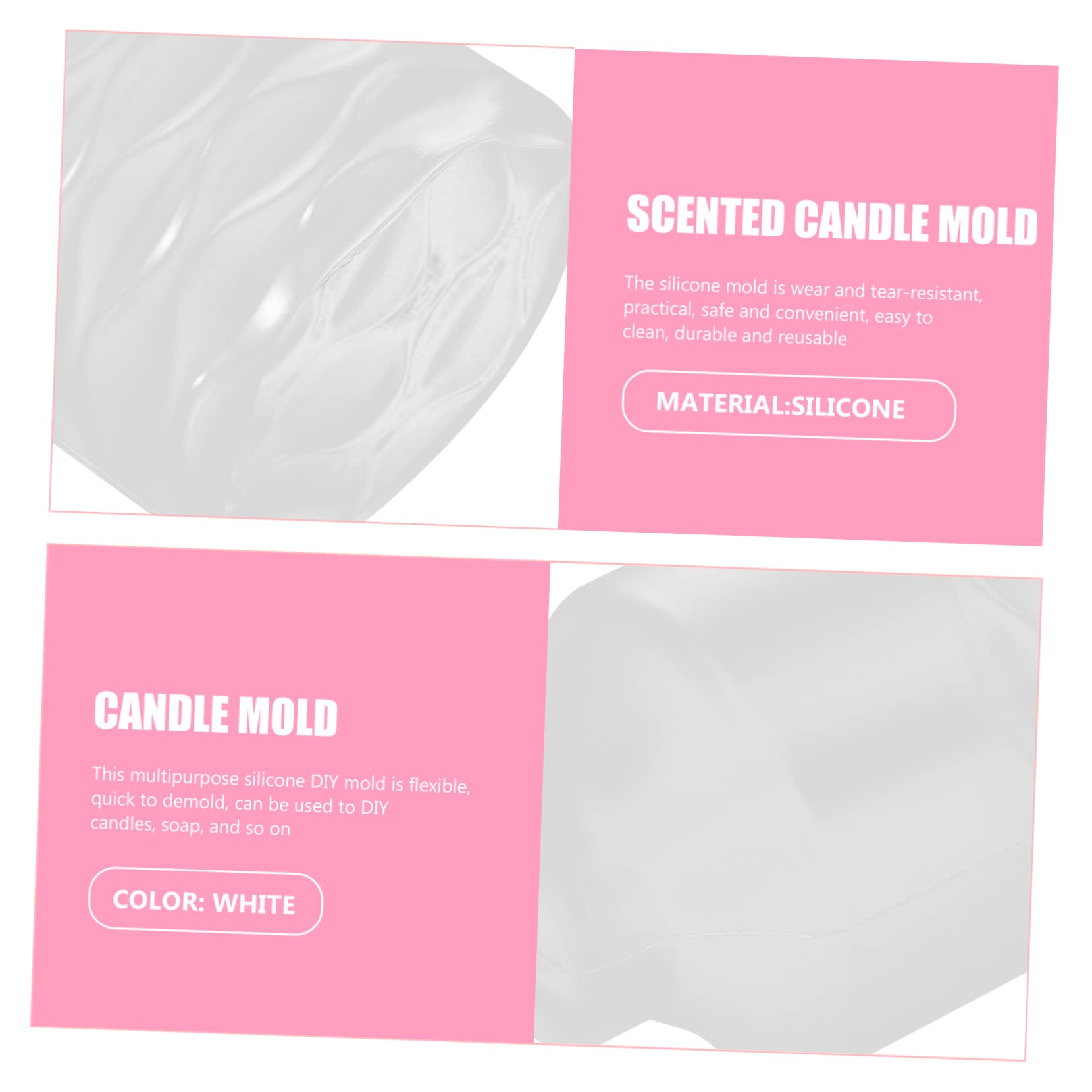 Premium Silicone Candle Molds for DIY Aroma Candles, Soap Making, and Resin Art - Reusable Ripple Design for Pendants, Home Decor, and Crafting Projects - Perfect for Gifts, Parties, and Relaxation