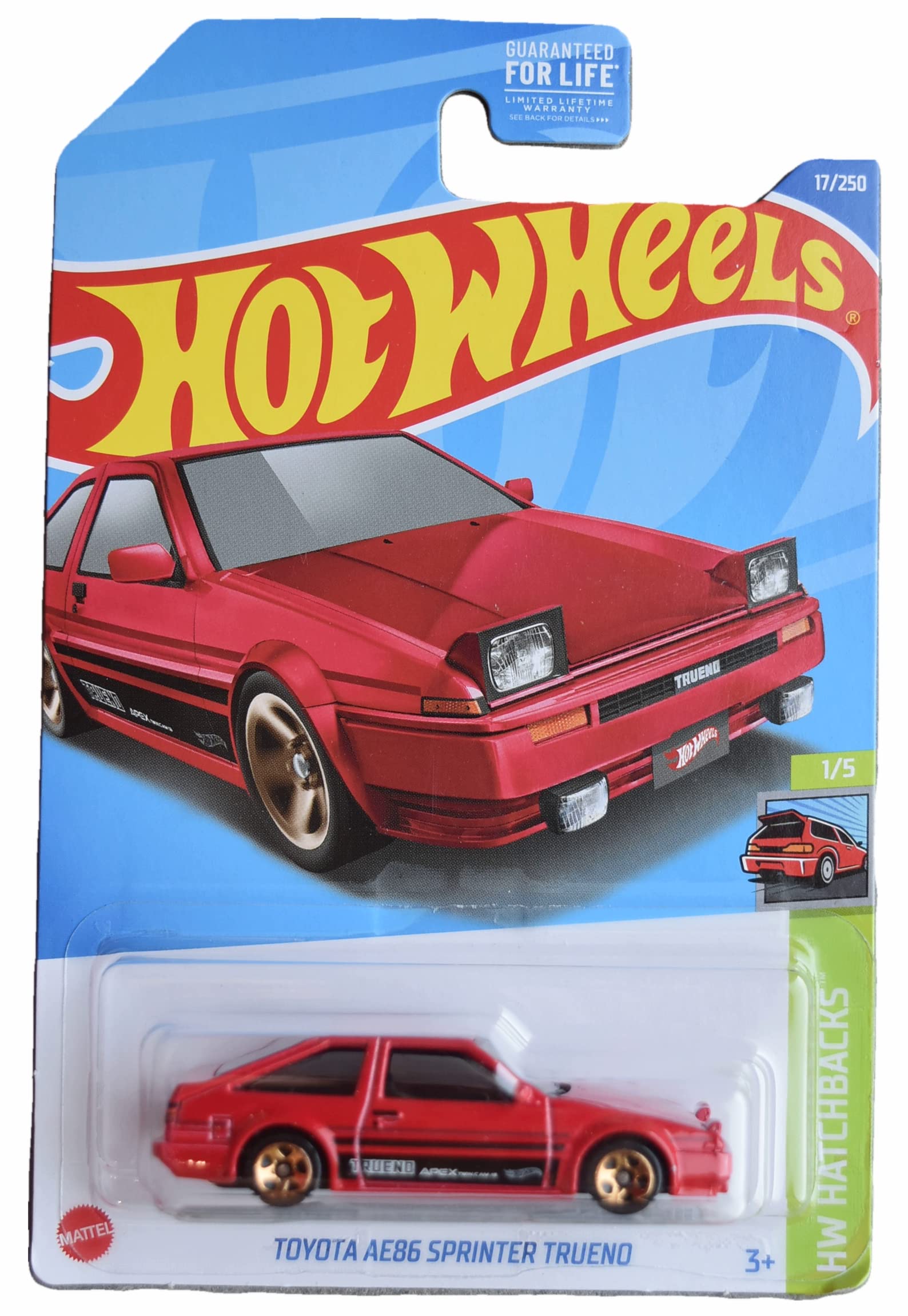 Hot Wheels Toyota AE86 Sprinter Trueno Die-Cast Car - 1:64 Scale Collectible Toy for Kids & Adults - Perfect for Racing Games, Display & Gift Giving
