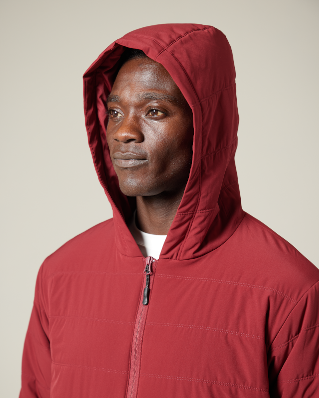 Flexible Insulated Zip Up Hoodie for Men & Women - Lightweight Winter Jacket with Warm Lining - Perfect for Outdoor Activities, Hiking & Casual Wear