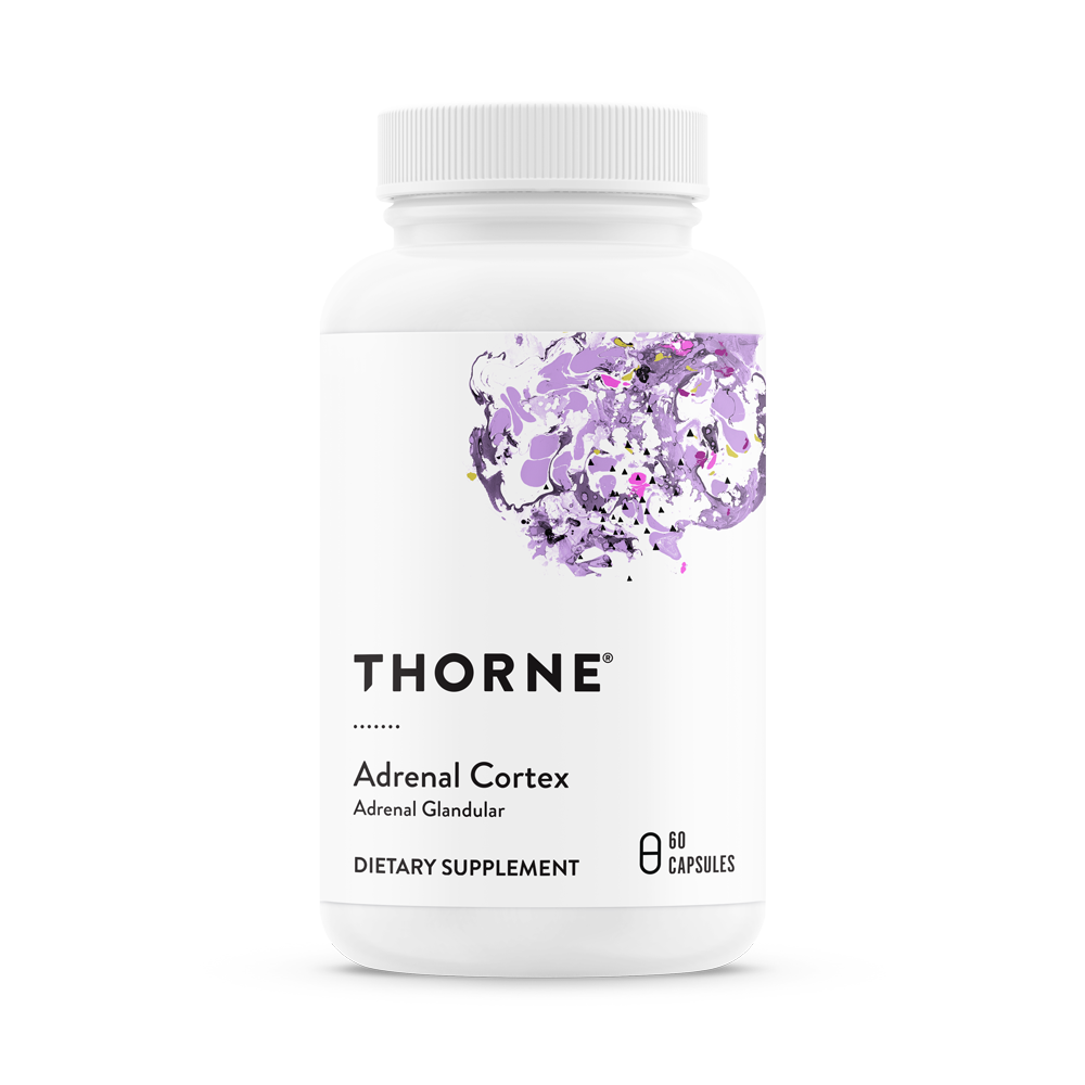 Thorne Adrenal Cortex Supplement - 60 Capsules for Stress Support & Energy Boost - Adrenal Fatigue Relief - Natural Cortisol Balance - Perfect for Busy Professionals & Students