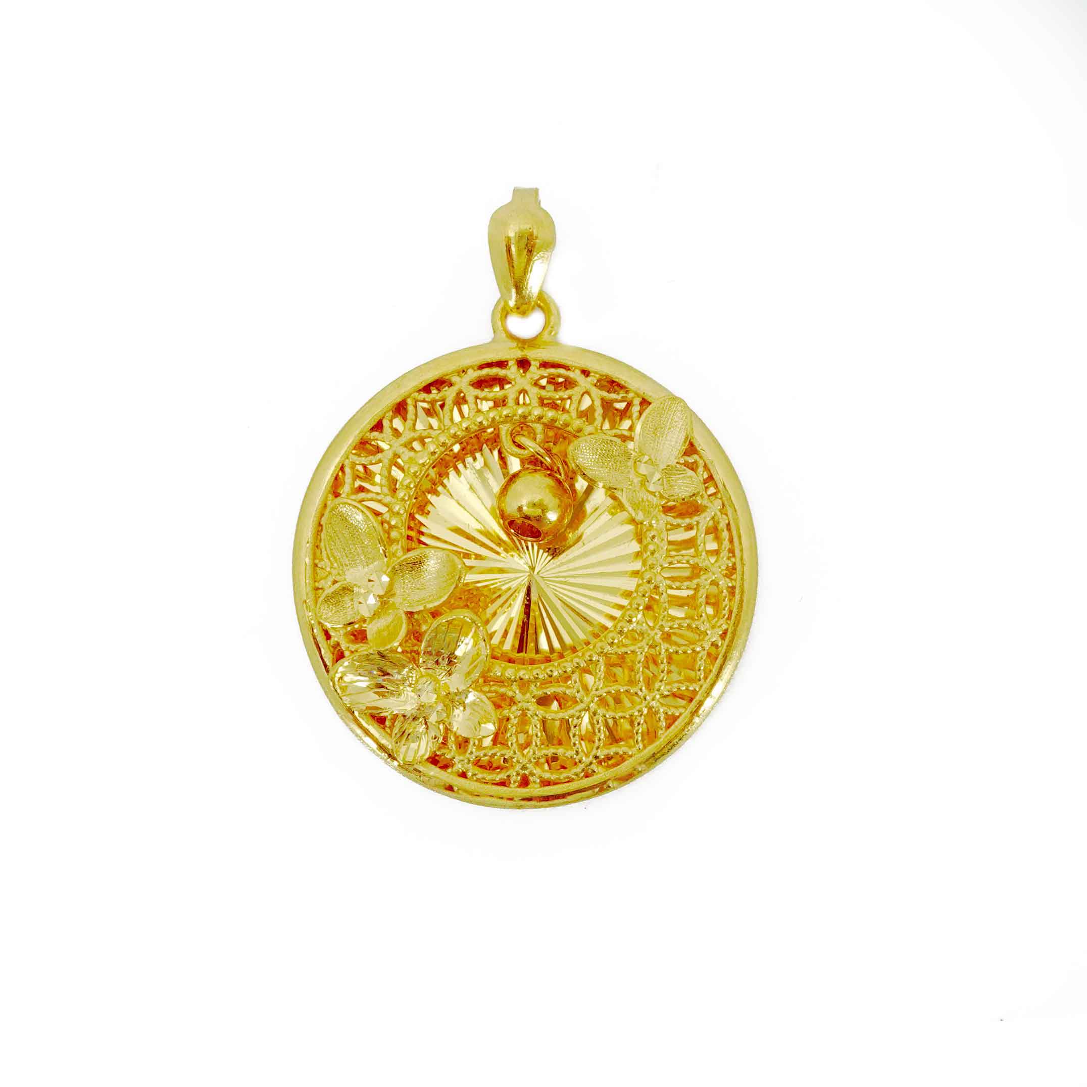 24K Gold Pendant Necklace for Women - Elegant 14K/18K/24K Real Gold Jewelry Gift for Her - Perfect for Weddings, Anniversaries & Special Occasions