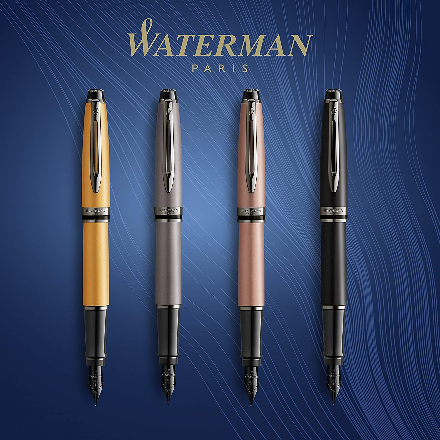 Waterman Expert Ballpoint Pen - Metallic Gold, Fine Point (0.7mm) Oil-Based Ink, Premium Gift Box - Perfect for Business Signatures, Executive Gifts & Luxury Writing