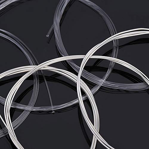 Classic Acoustic Guitar Strings Set - 6 Nylon Strings with Silver Plating for SC12 Guitar | Super Light & Durable | Perfect for Beginners, Performances & Studio Recording