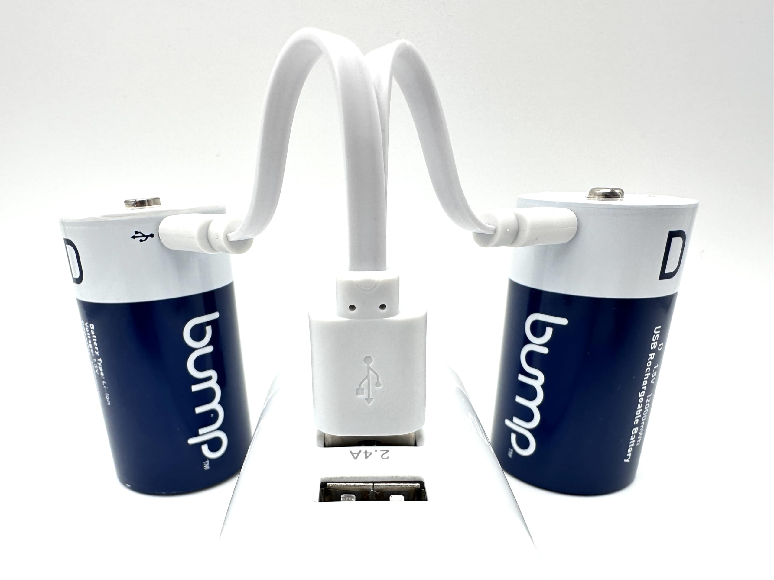 1.5V Rechargeable Lithium Ion Batteries - 2 Pack 12000mWh High Capacity with USB-C Fast Charging | Long Lasting Power for Flashlights, Electronics & High Drain Devices | Includes Charger Cable | Perfect for Emergency Kits, Camping Gear & Smart Home Devices